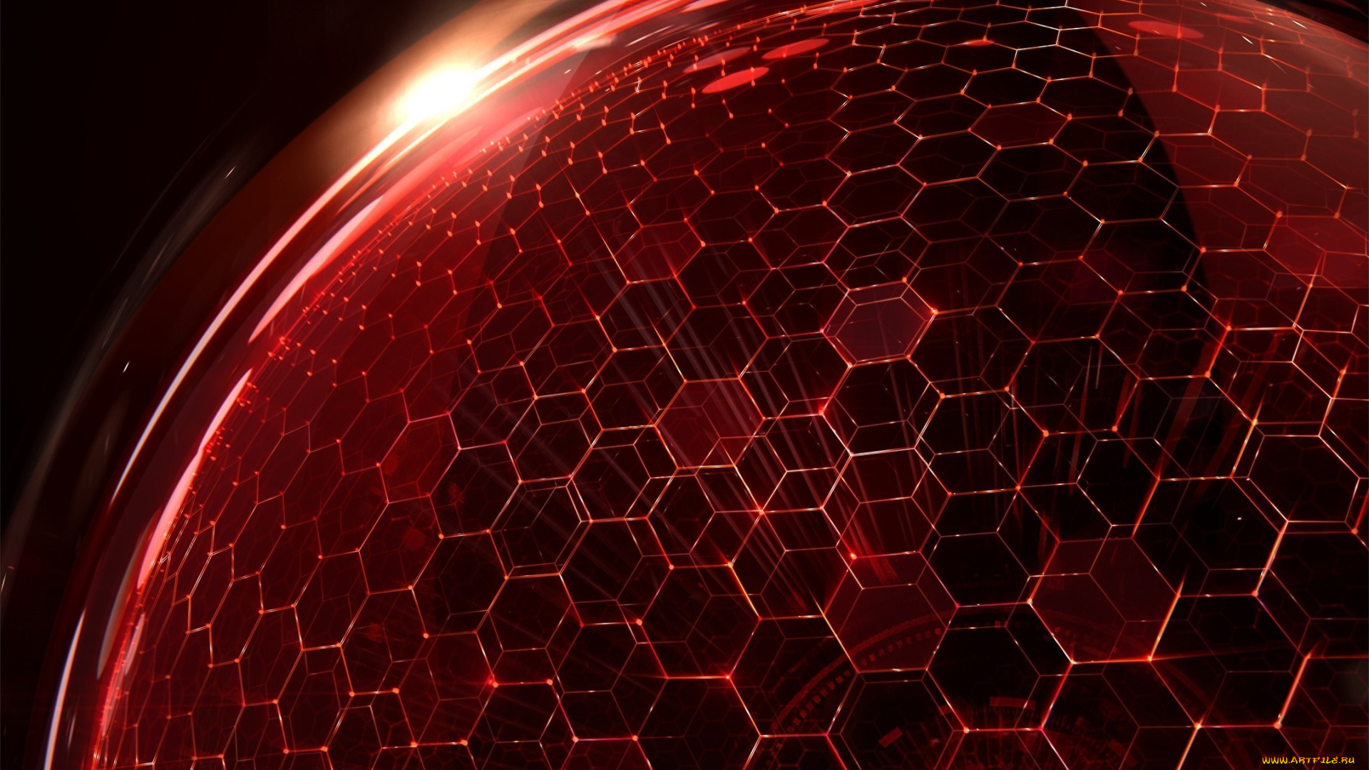 3д, графика, _science, fiction, планета, ячейки