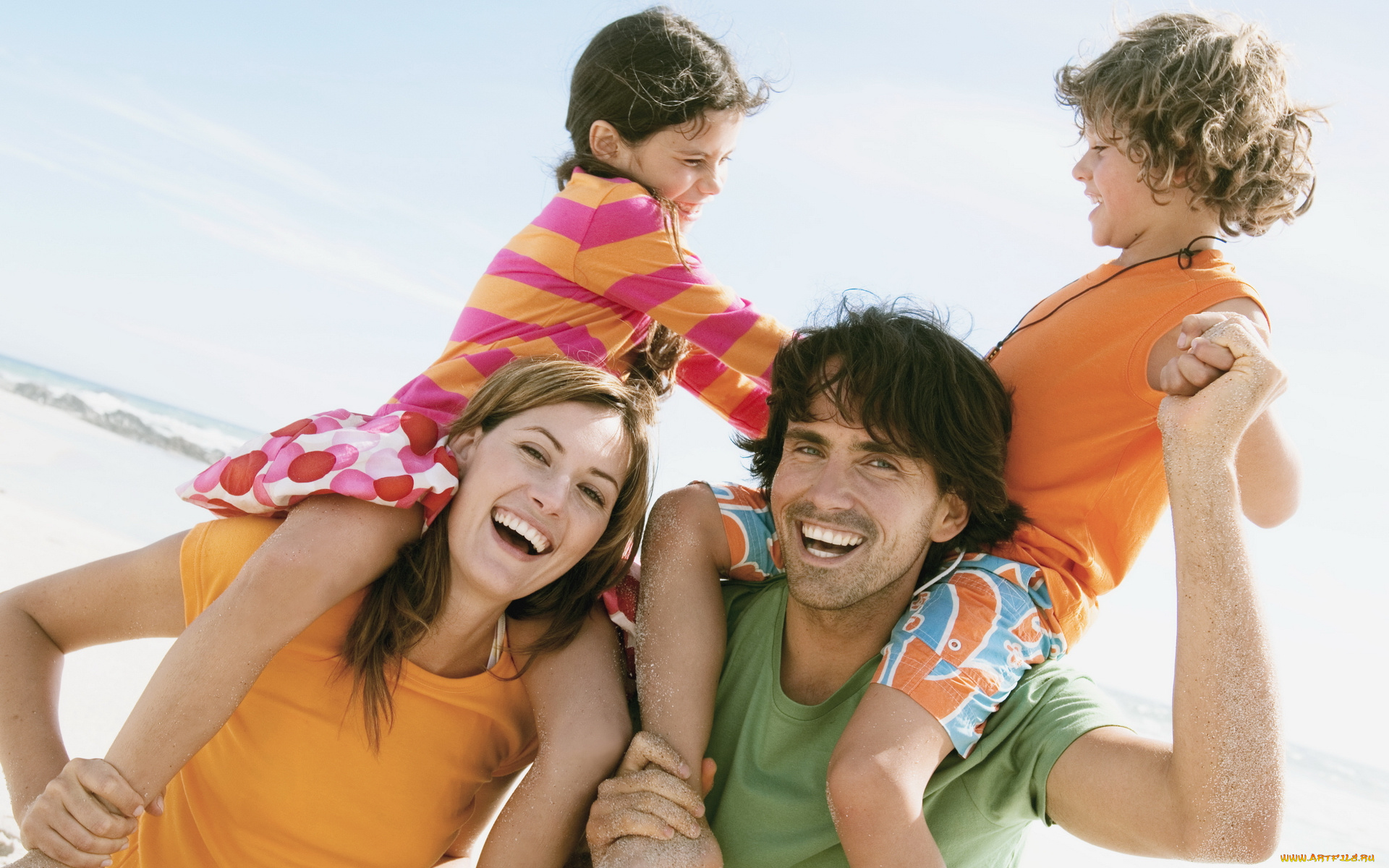 разное, люди, семья, дети, море