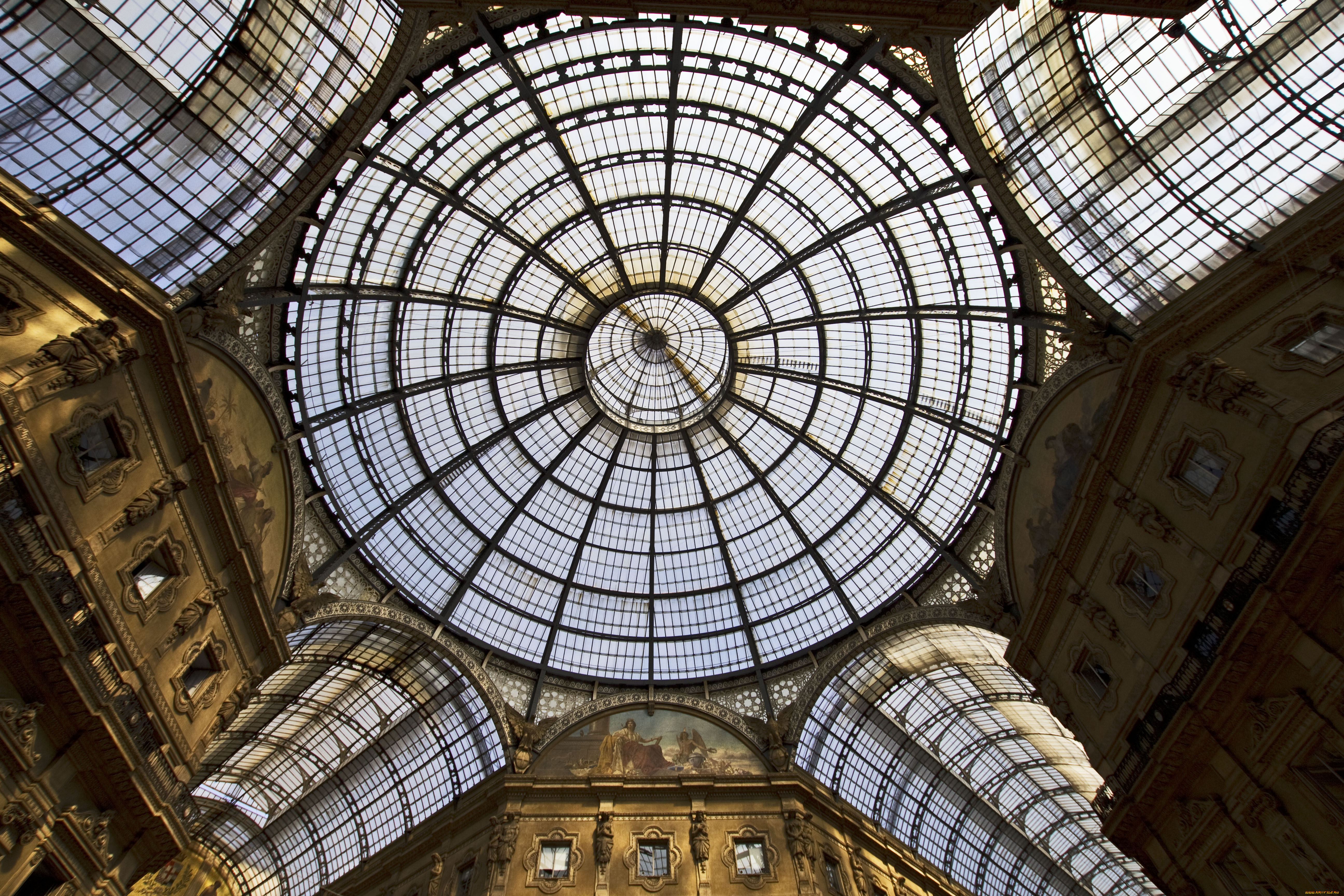 разное, элементы, архитектуры, архитектура, галлерея, milano, lombardia, citta, италия