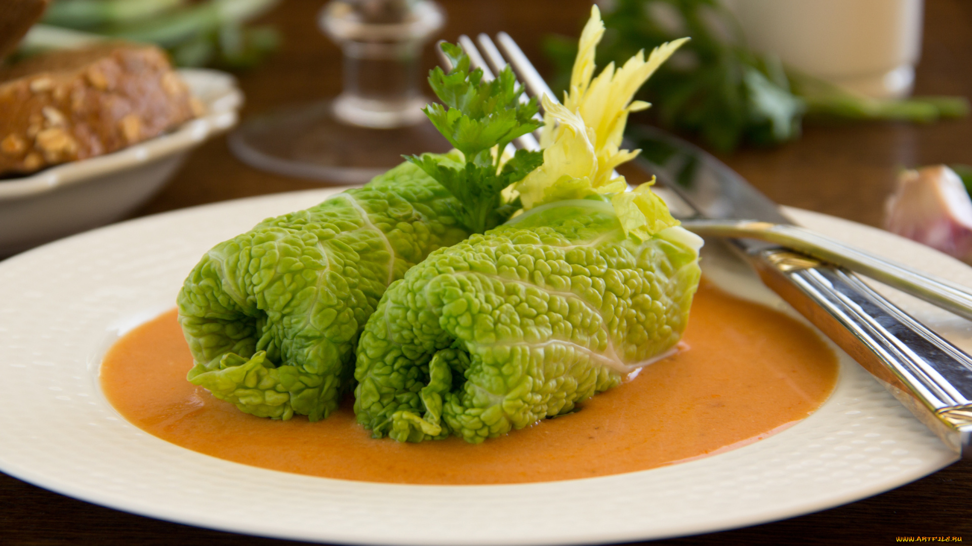 еда, вторые, блюда, голубцы, савойская, капуста, петрушка