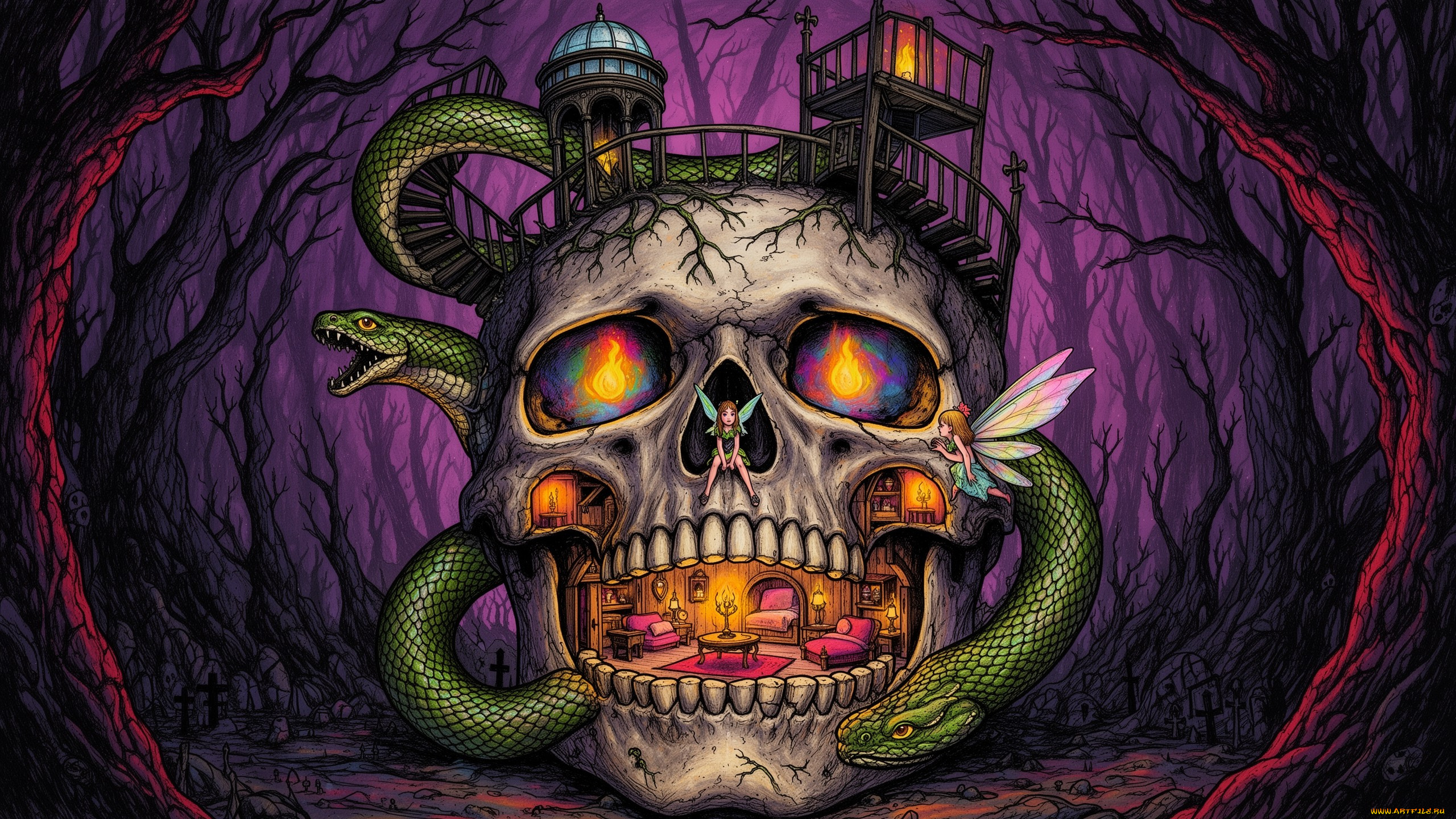 фэнтези, нежить, нейросети, графика, нейроарт, ai, art, нейронные, сети, рисунки, нейро, искусство, нейрографика, graphics, neuroart, neural, networks, drawings, neuro, neurography