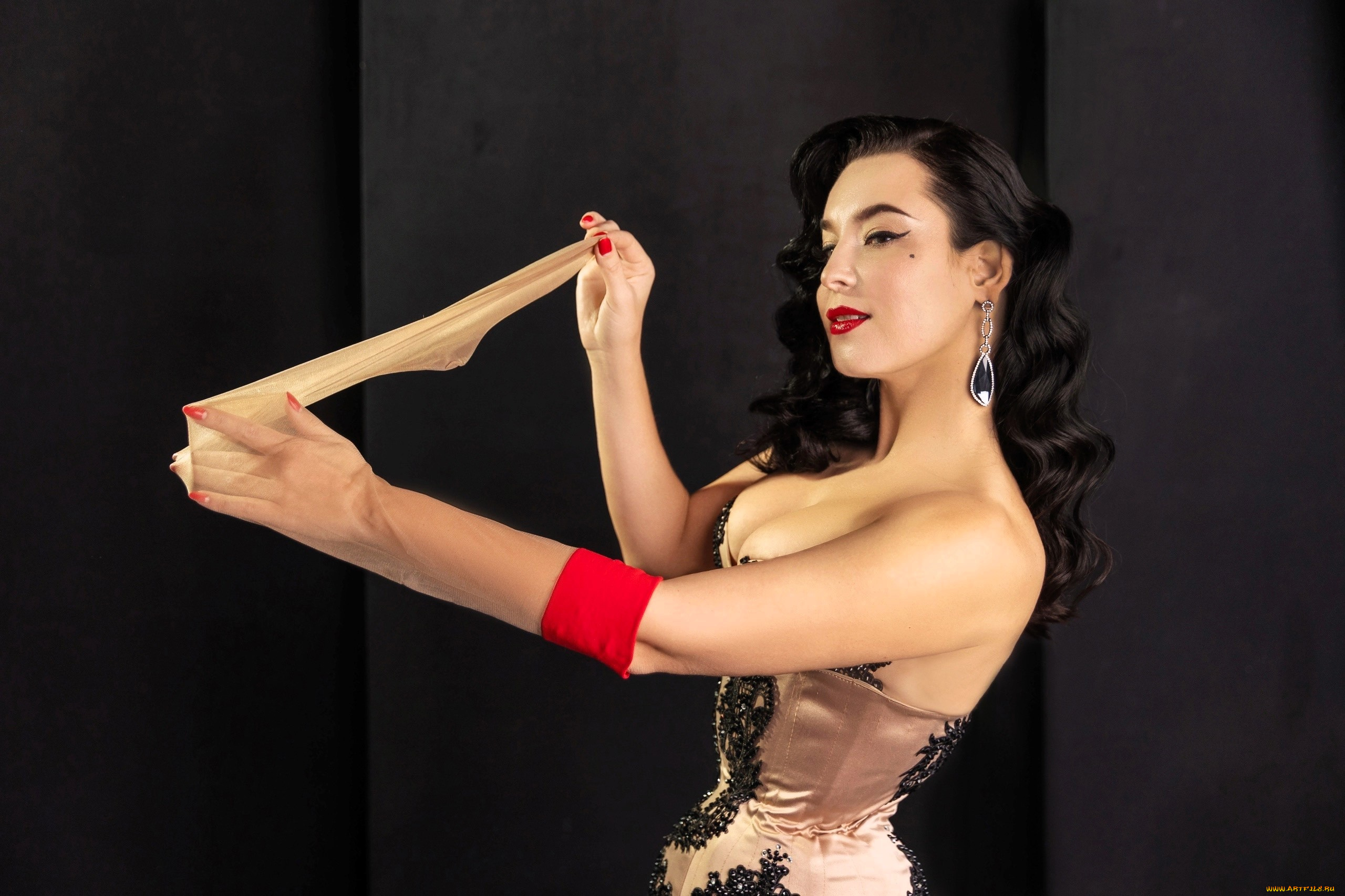 девушки, анна, шаховская, образ, косплей, наряд, корсет, чулок