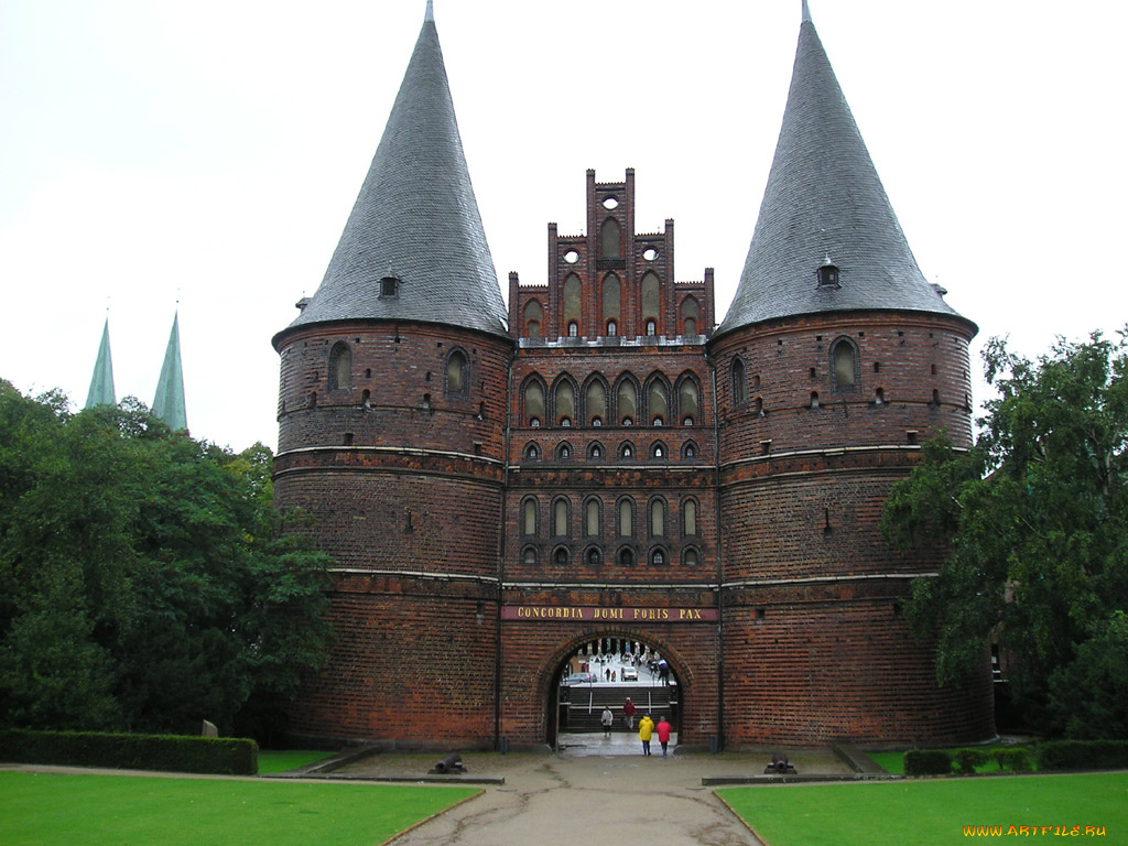 luebeck, города, исторические, архитектурные, памятники