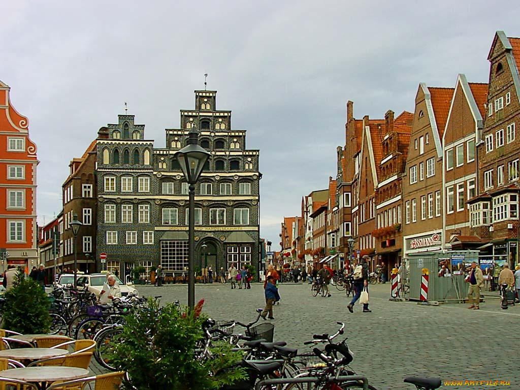 lueneburg, города, улицы, площади, набережные