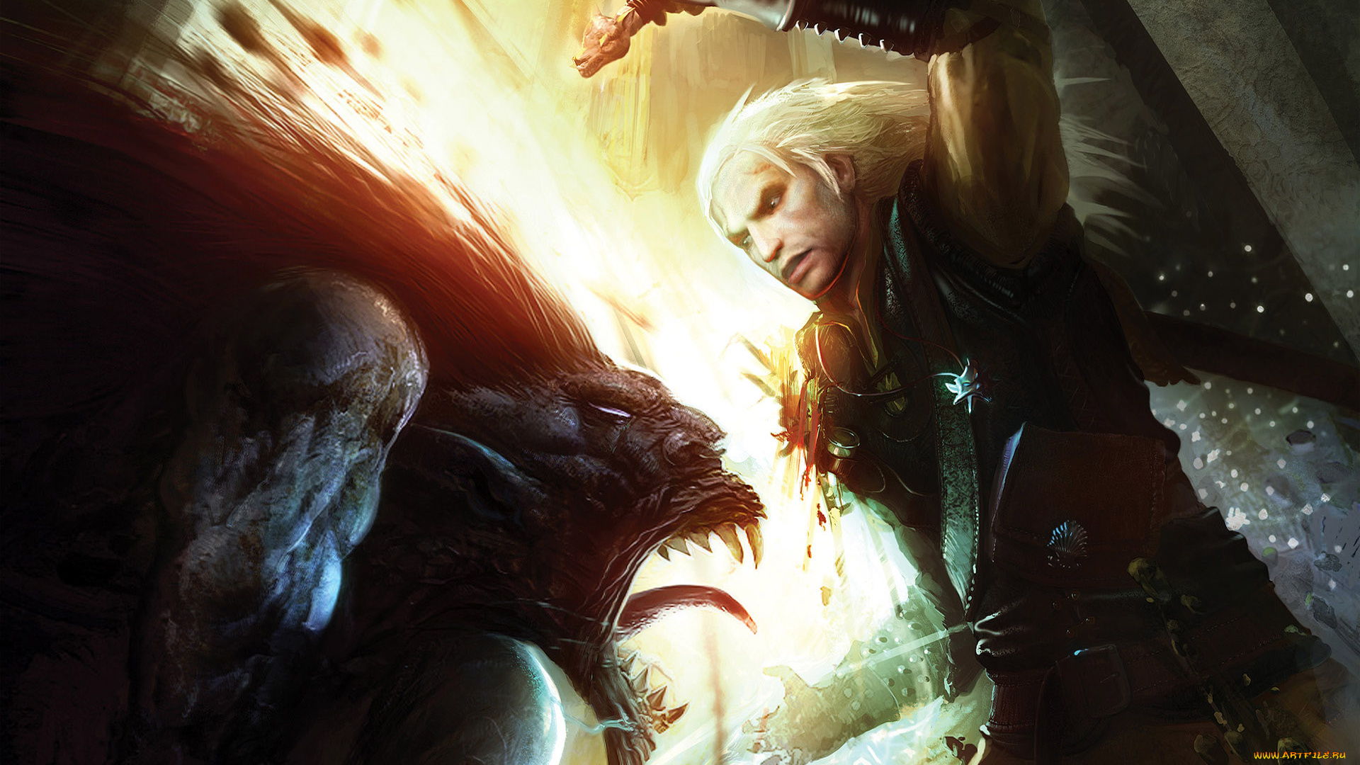 видео, игры, the, witcher