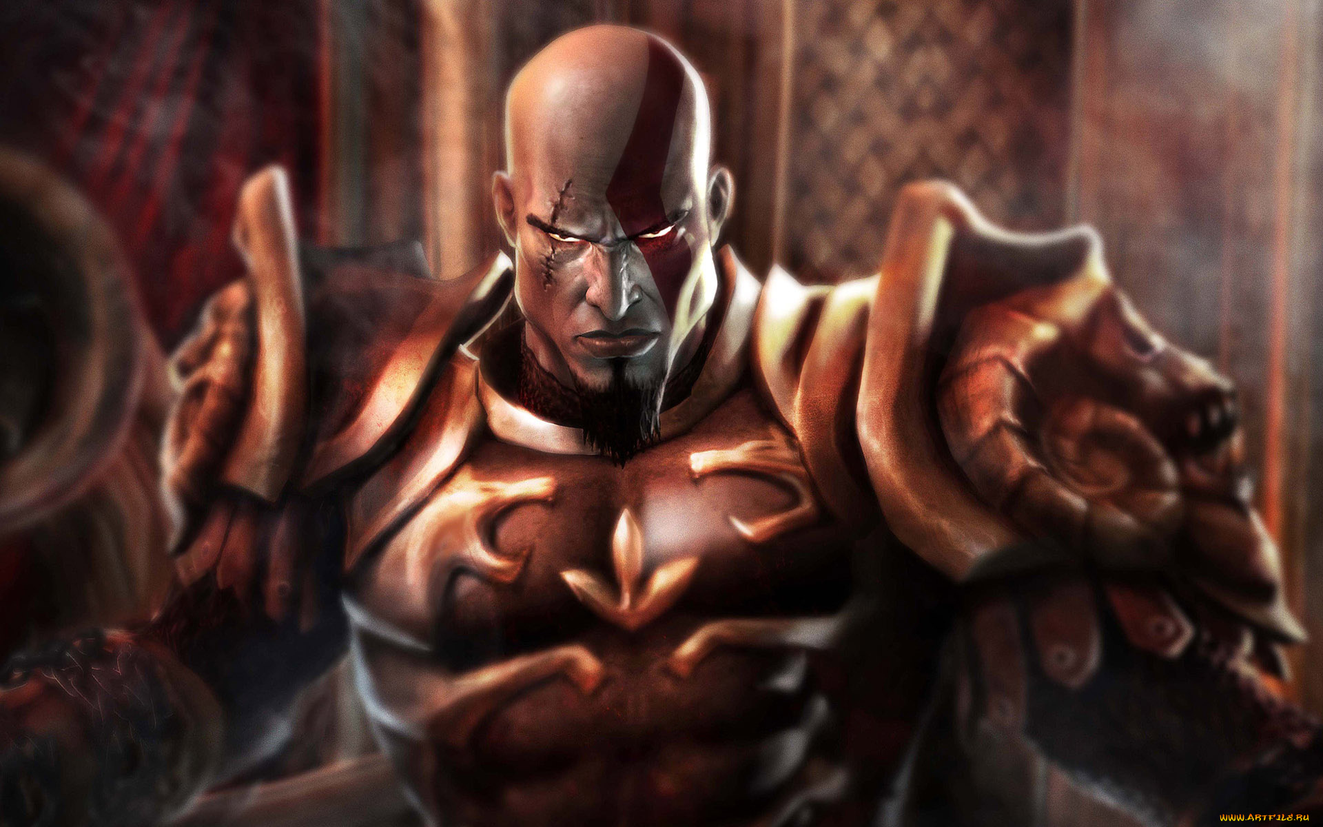 видео, игры, god, of, war, ii