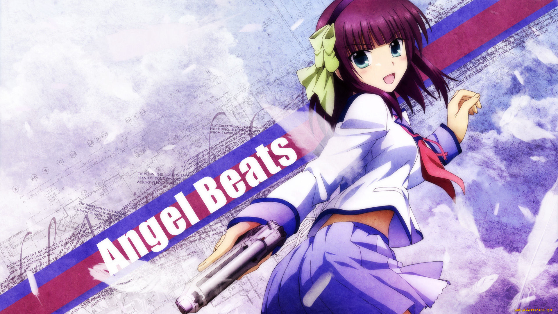 аниме, angel, beats