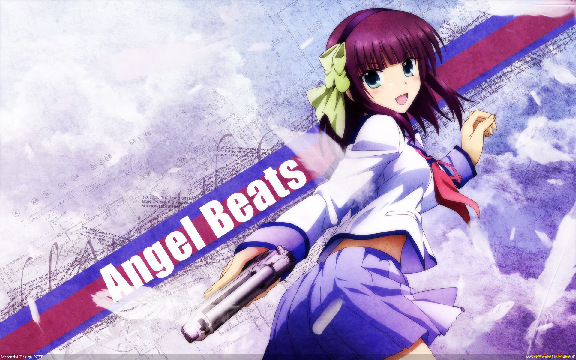 аниме, angel, beats