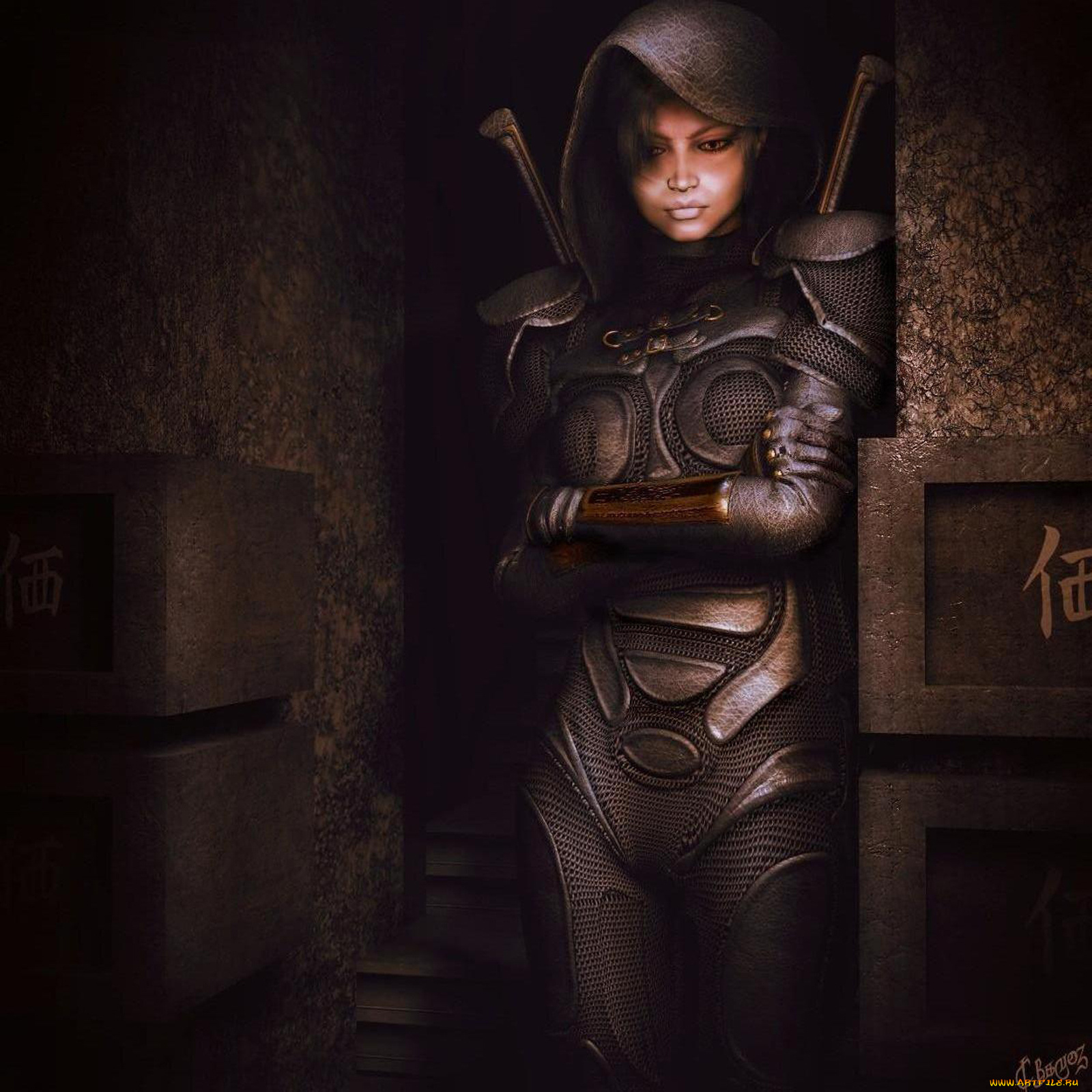 3д, графика, fantasy, фантазия, девушка