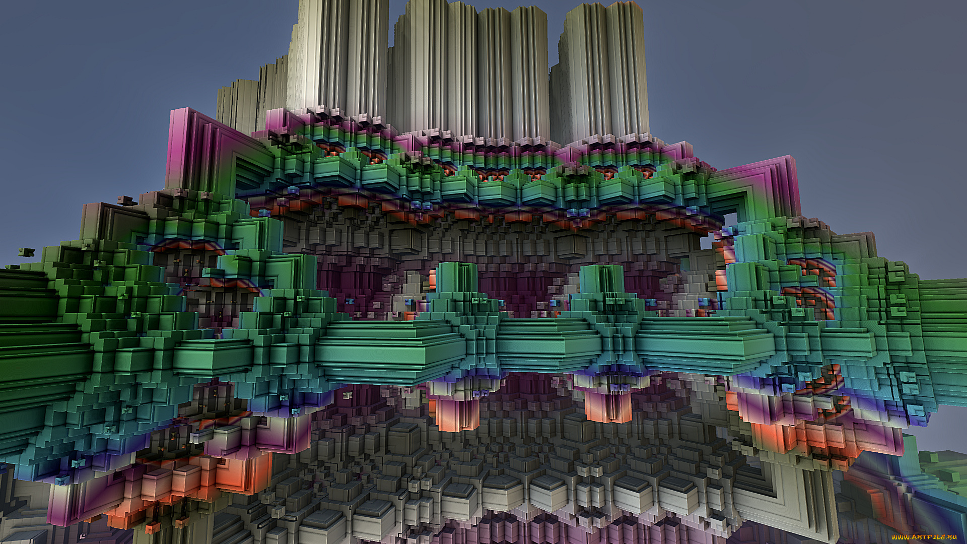 3д, графика, fractal, фракталы, узор, фон