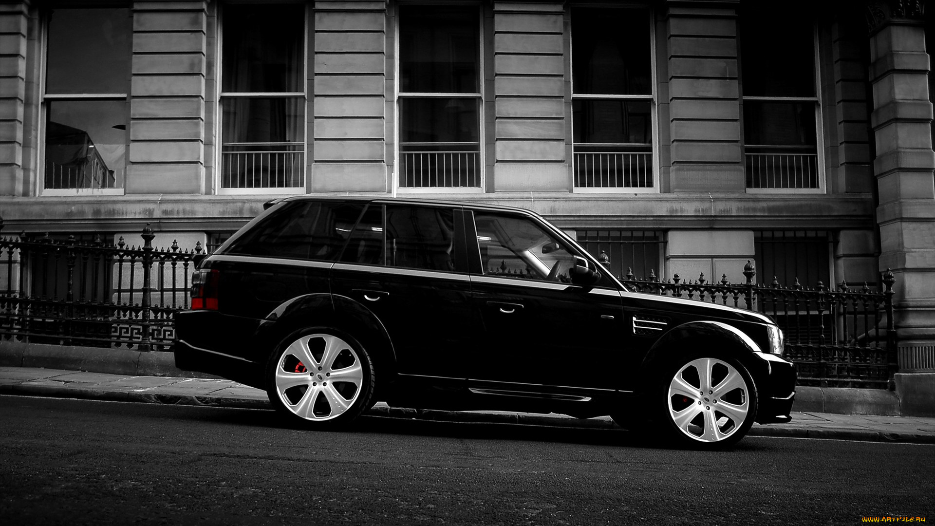 автомобили, range, rover, автомобиль, фон, тёмный