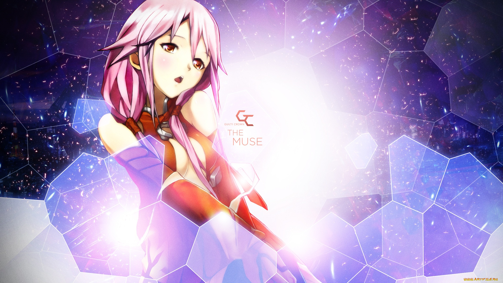 guilty, crown, аниме, инори