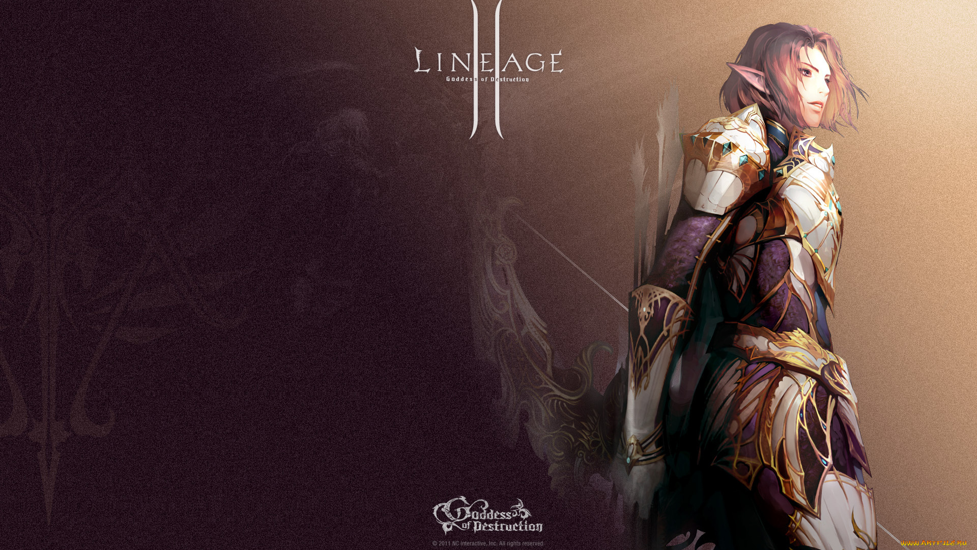 видео, игры, lineage, ii, goddess, of, destruction, elf, awakening, yul, archer, 2