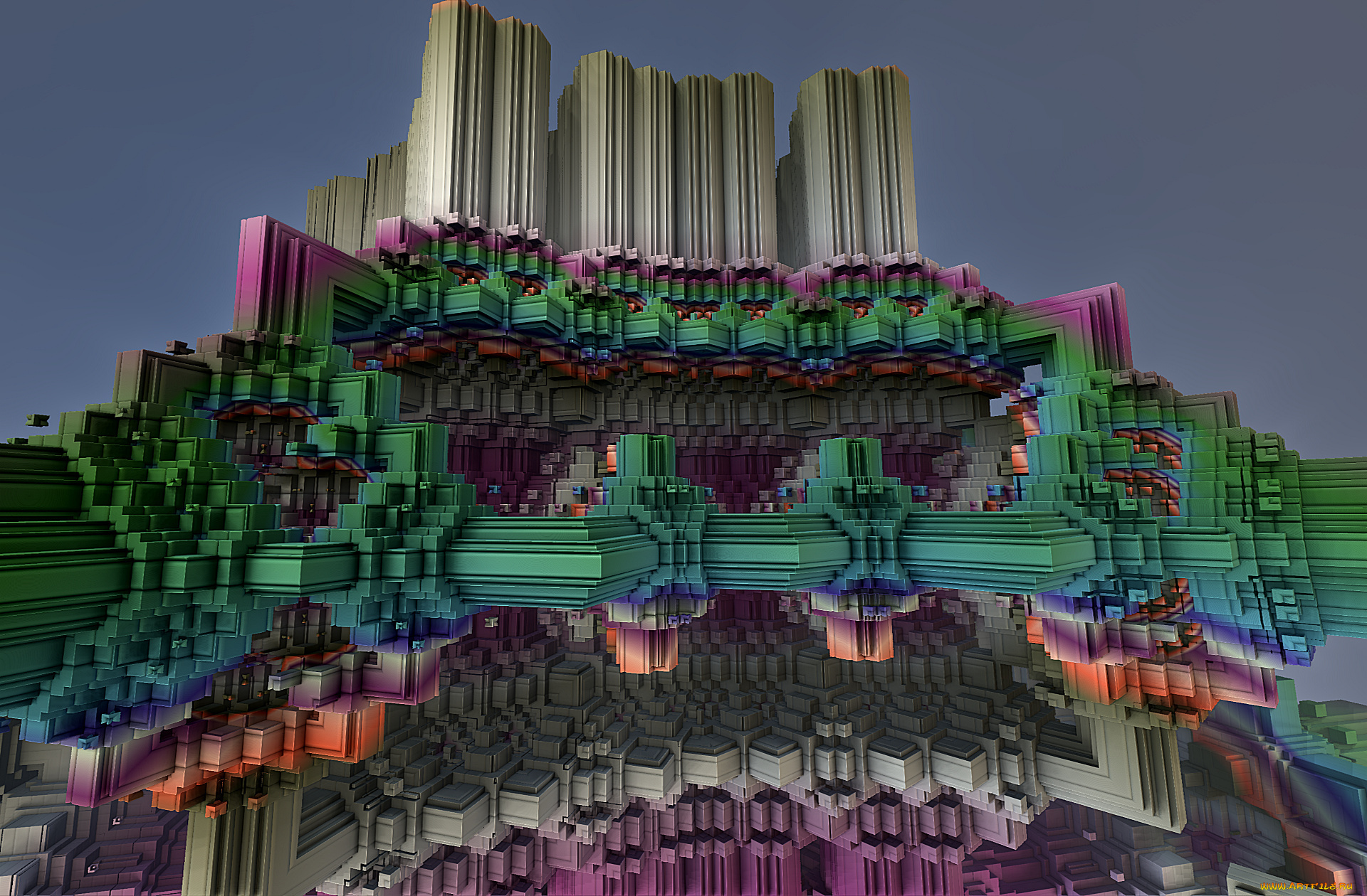 3д, графика, fractal, фракталы, узор, фон