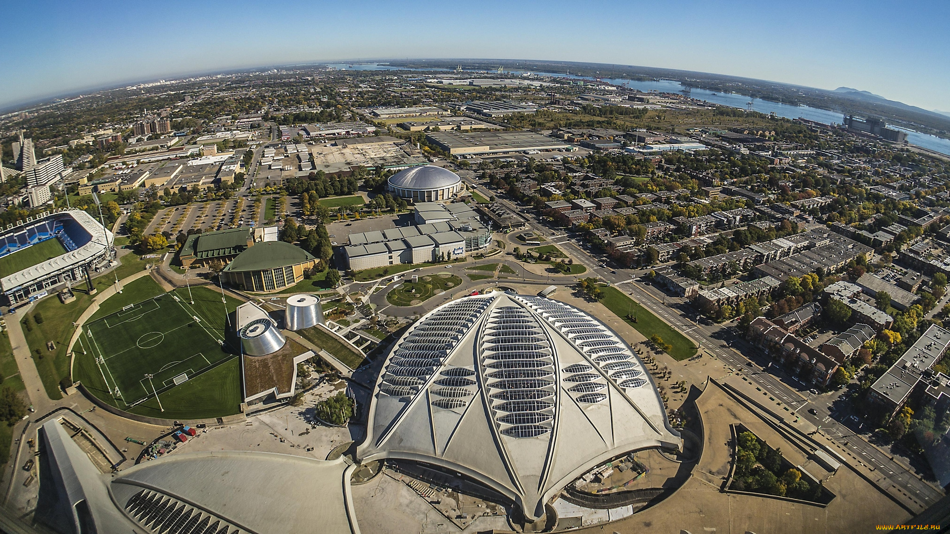 montreal, , canada, города, -, панорамы, олимпийская, деревня, монреаль