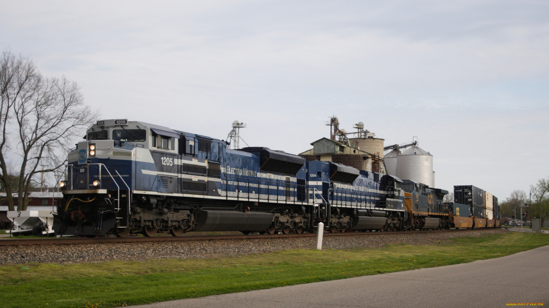 техника, поезда, локомотив, рельсы, состав