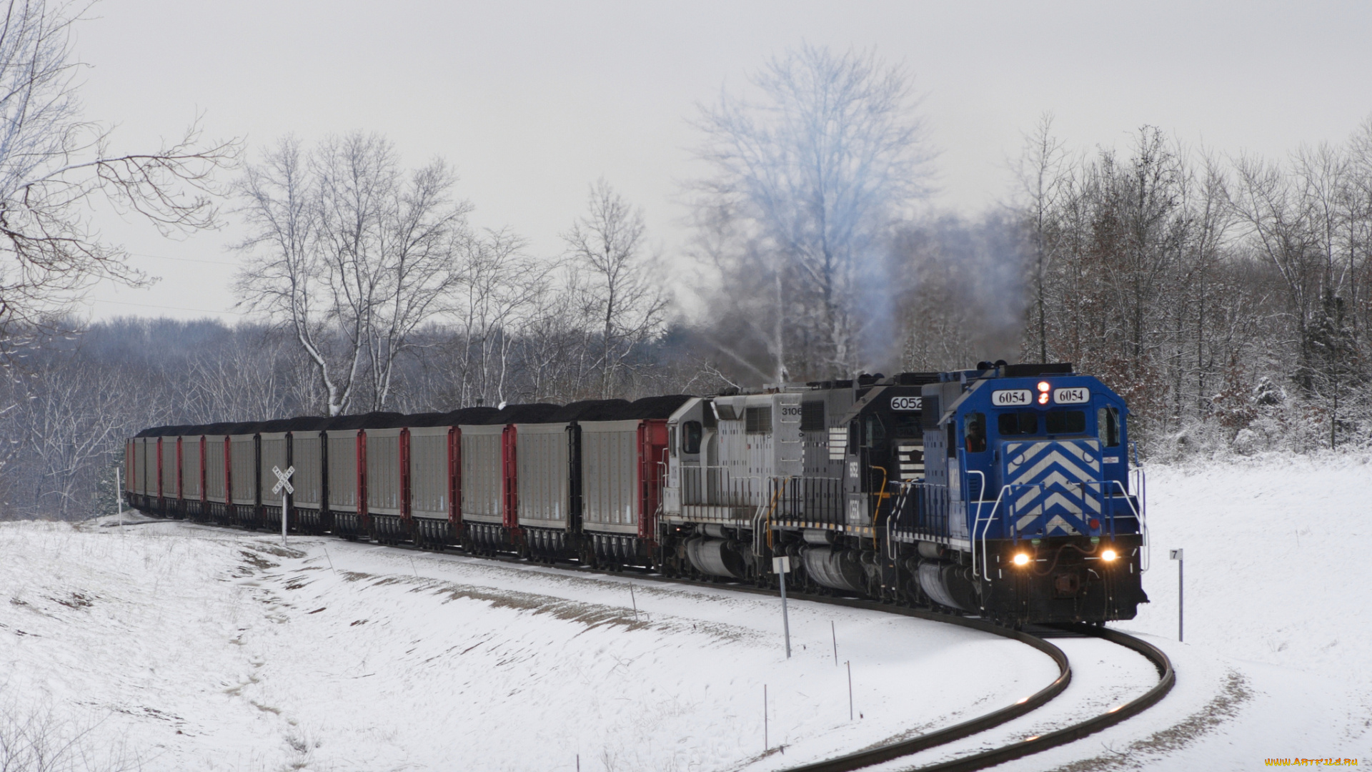 техника, поезда, локомотив, состав, рельсы