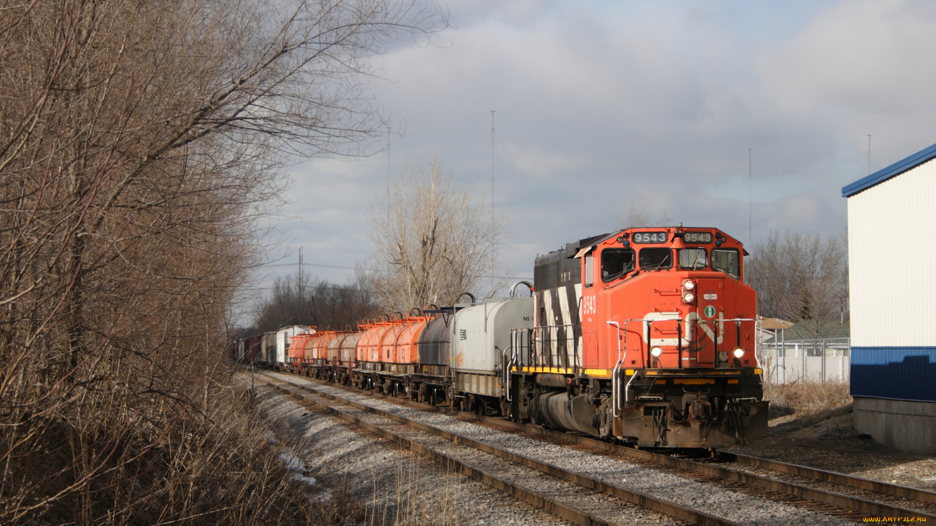 техника, поезда, состав, локомотив, рельсы