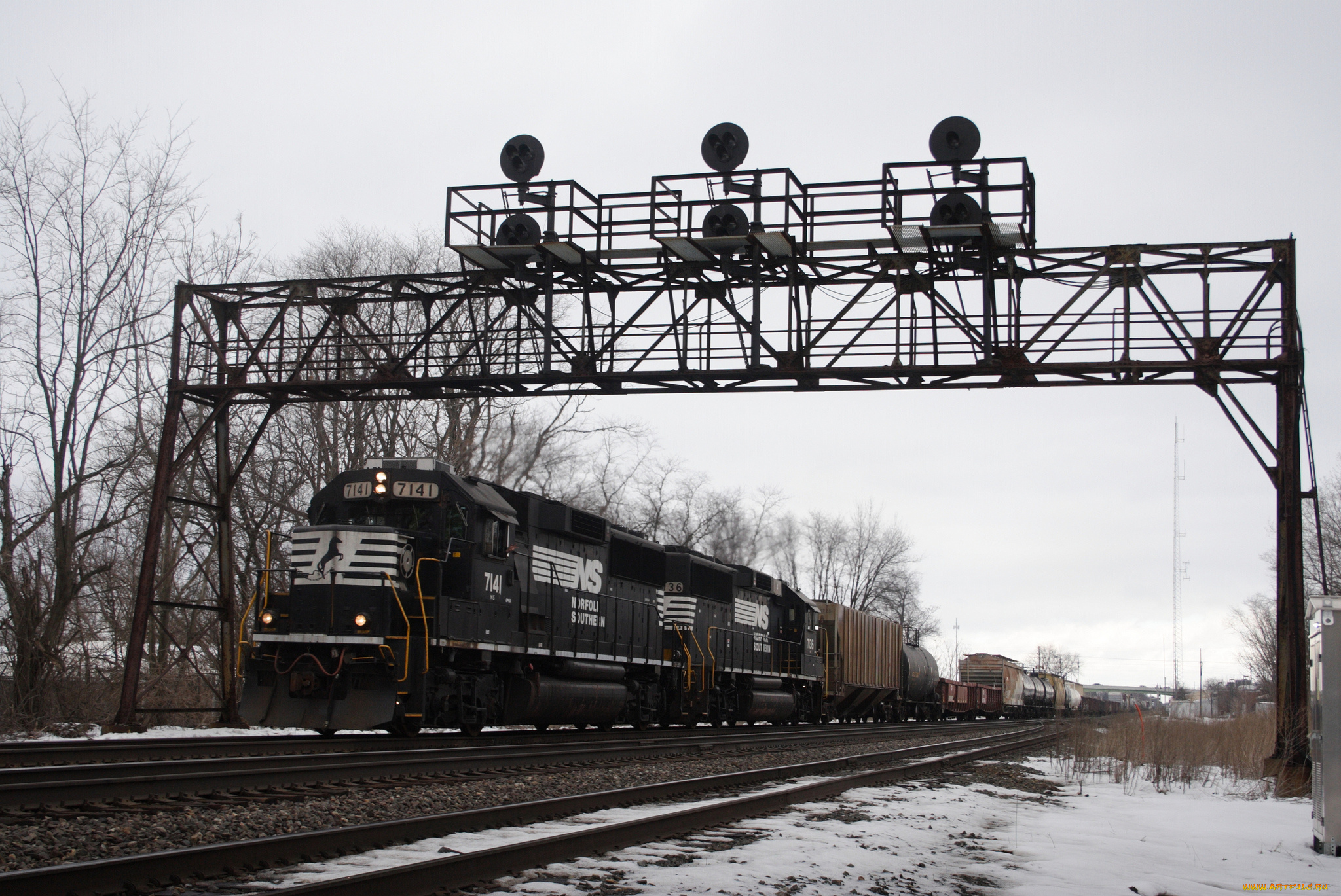 техника, поезда, локомотив, рельсы, состав