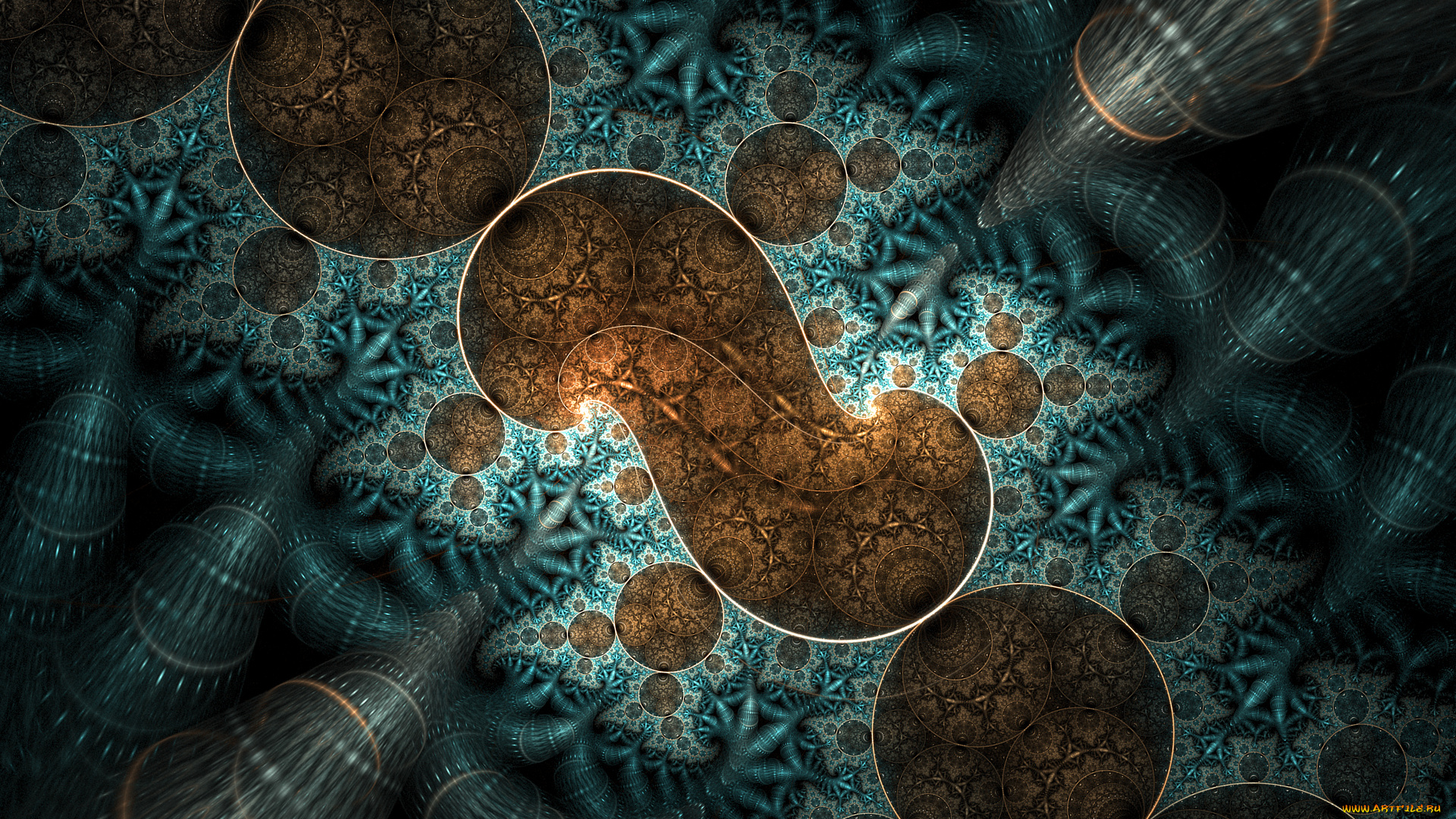 3д, графика, фракталы, , fractal, узор, цвета, фон