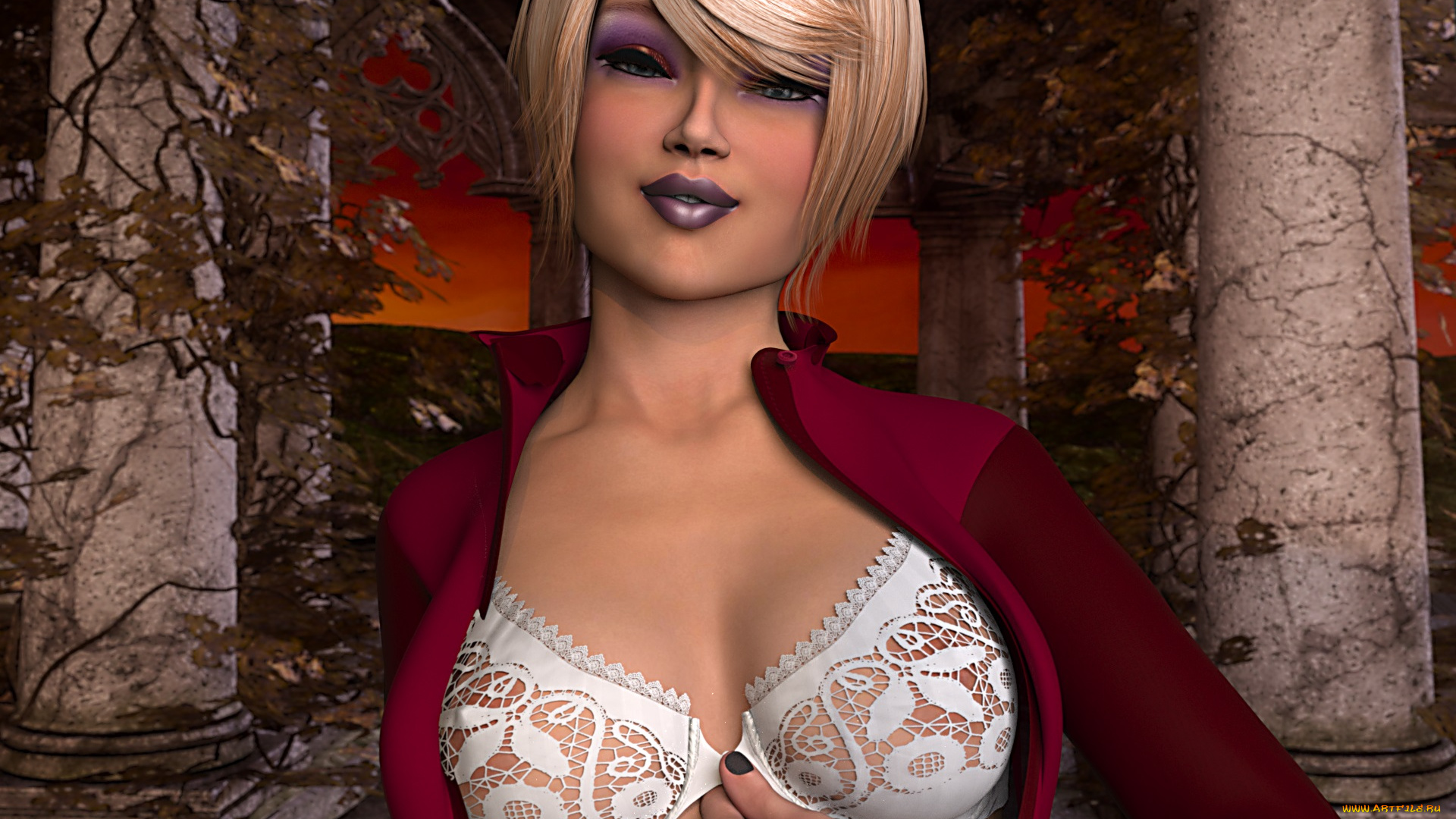 3д, графика, люди, , people, девушка, блондинка, фон, взгляд