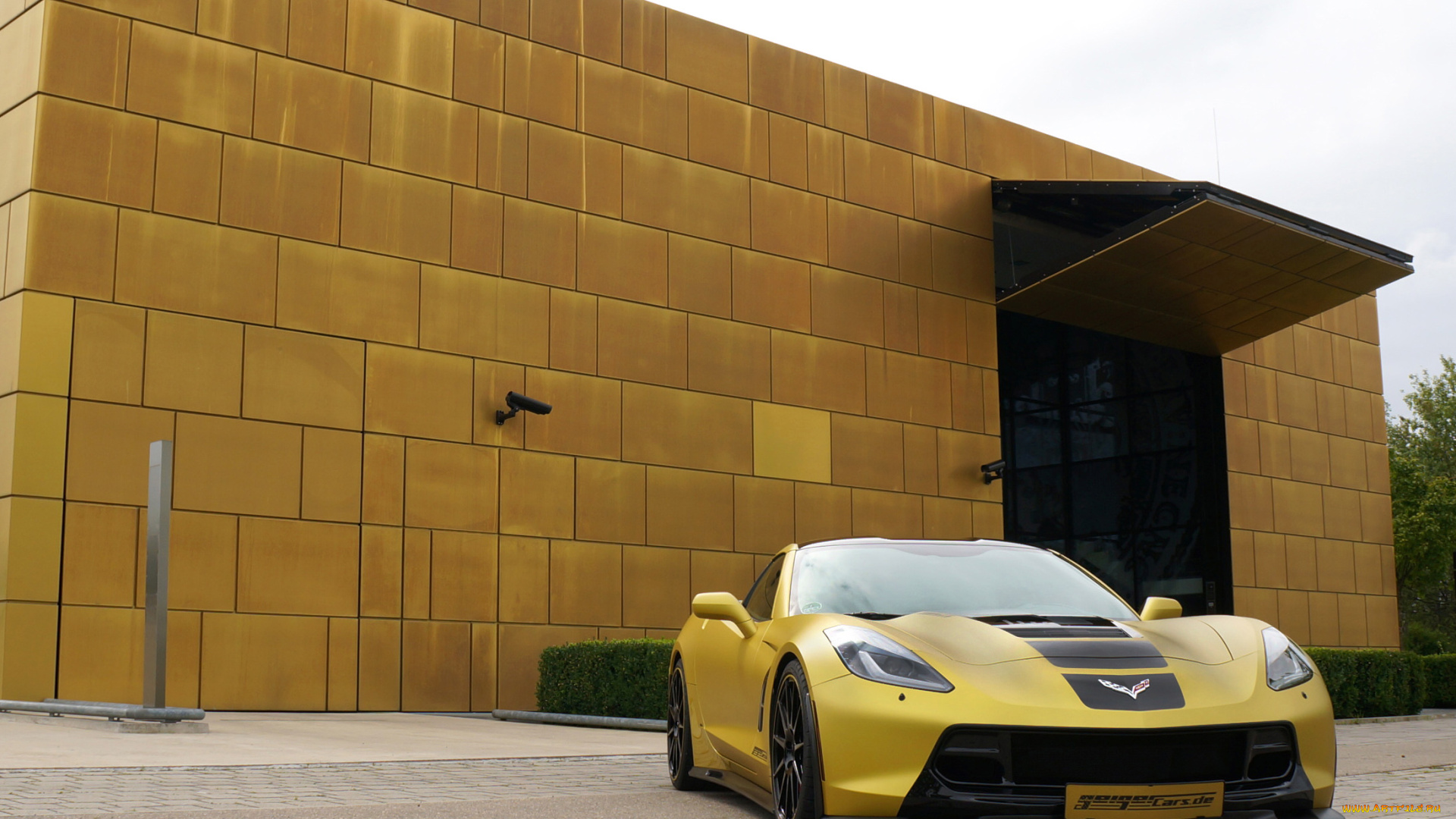 автомобили, chevrolet, geiger, coupe, желтый, 2014г, c7, stingray, corvette