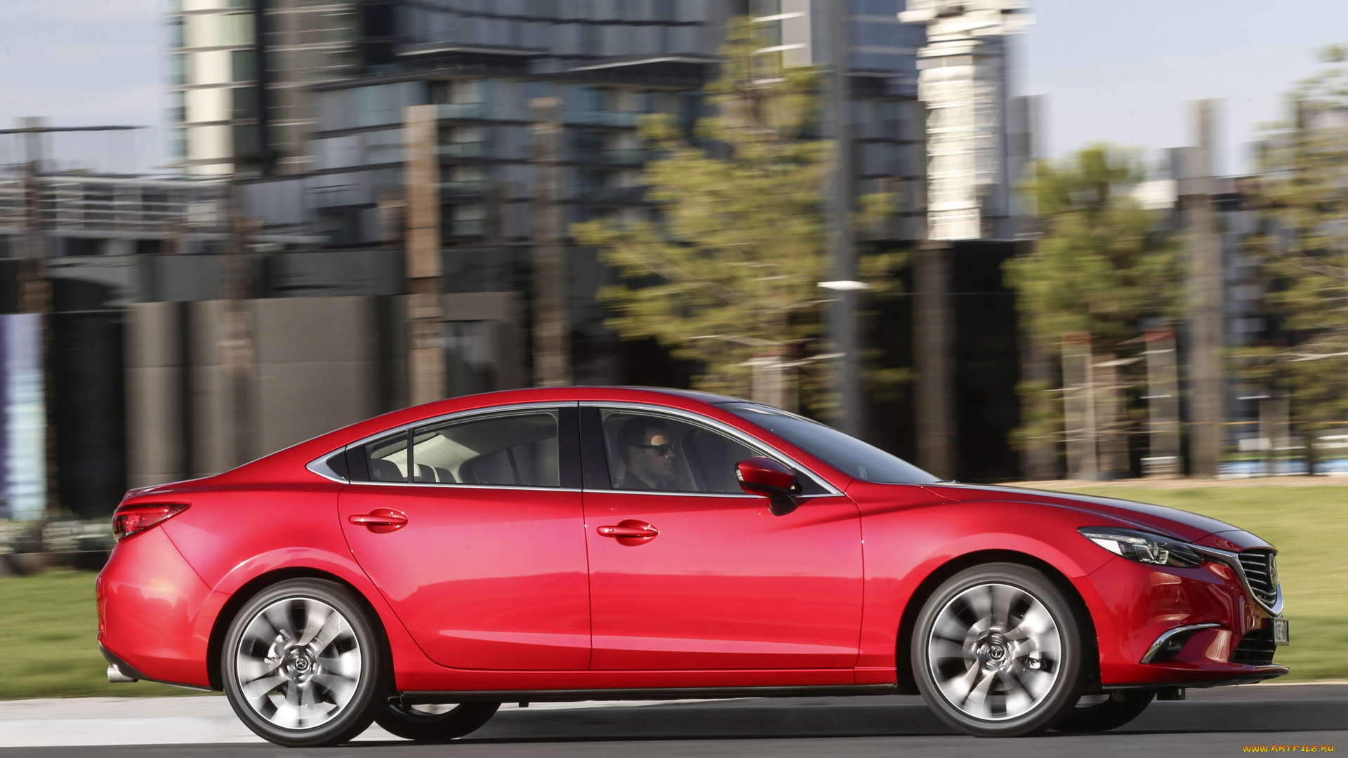 автомобили, mazda, au-spec, sedan, mazda6, красный, 2015г, gj