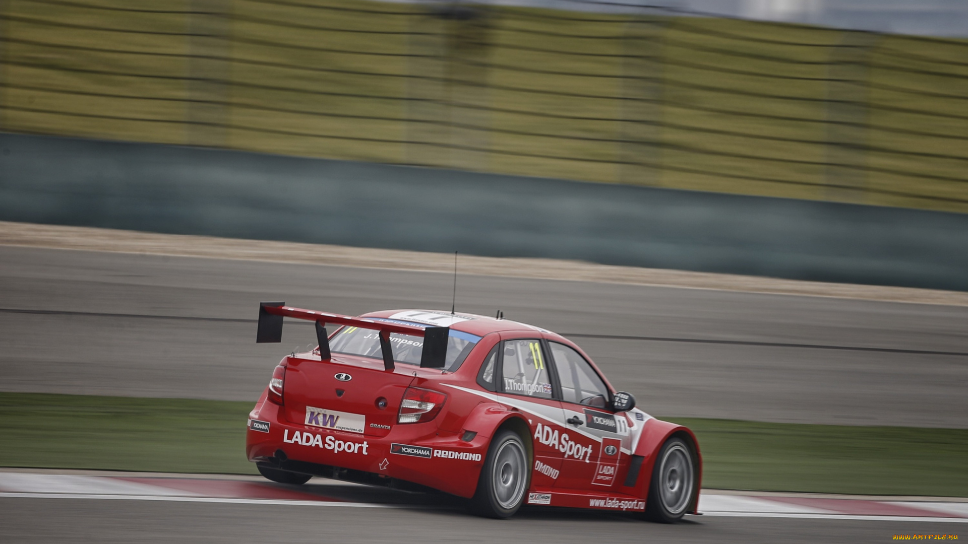 спорт, автоспорт, wtcc, tc1, granta, lada, трек, скорость, 2014г, 2190