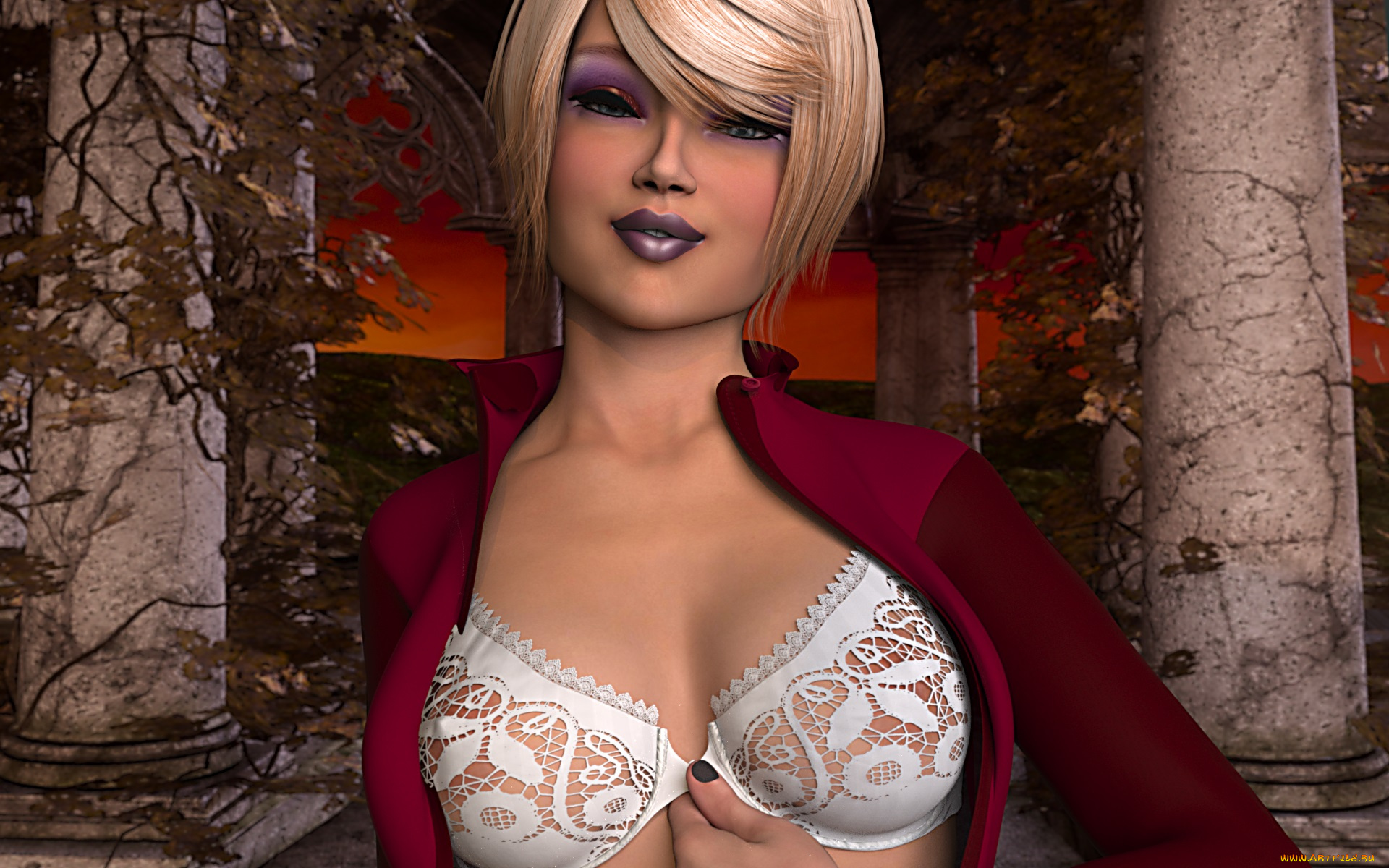 3д, графика, люди, , people, девушка, блондинка, фон, взгляд