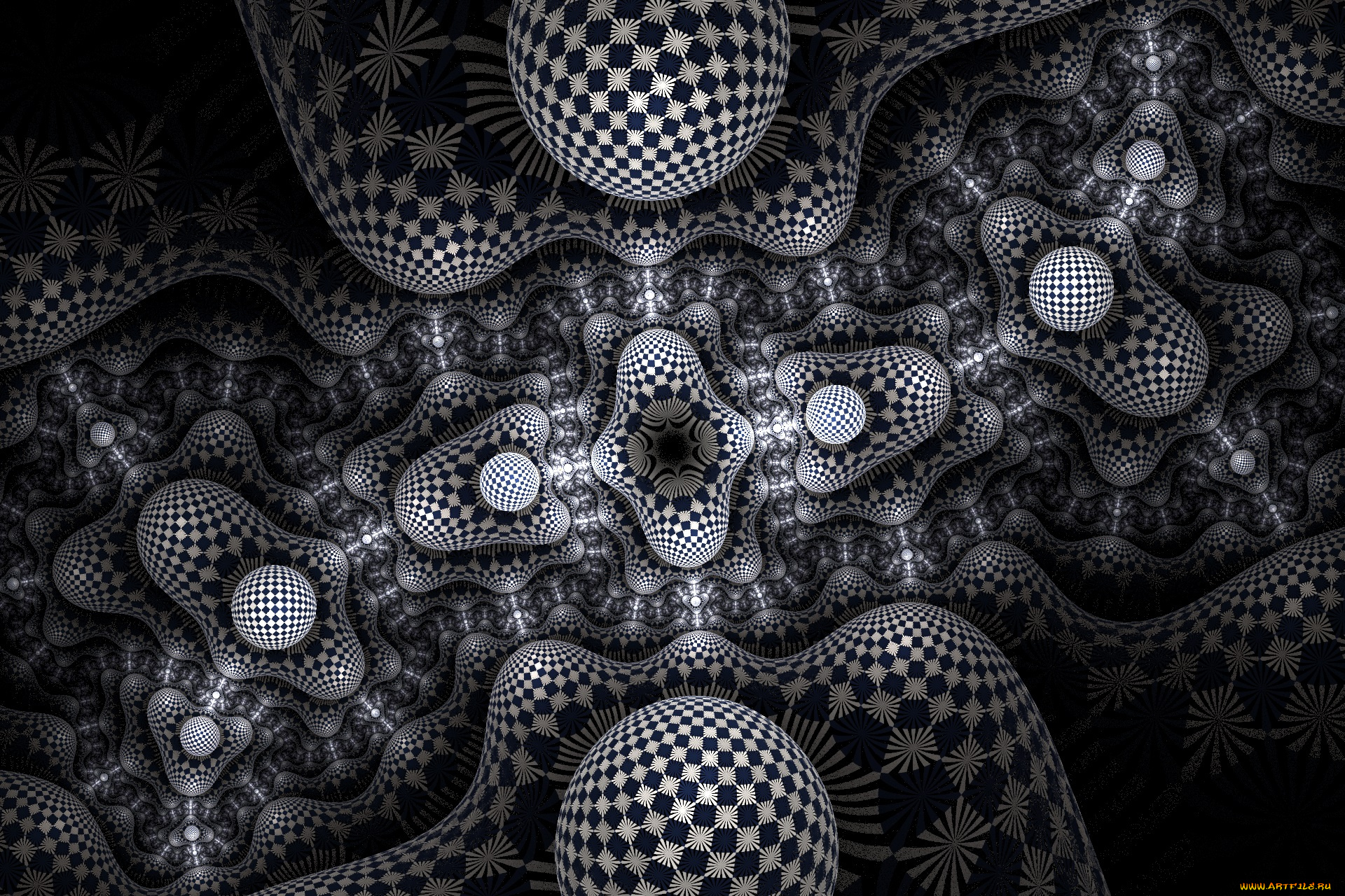 3д, графика, фракталы, , fractal, цвета, фон, узор