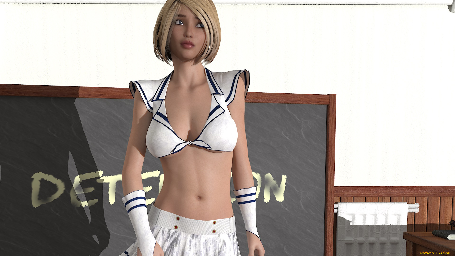 3д, графика, люди, , people, девушка, фон, взгляд