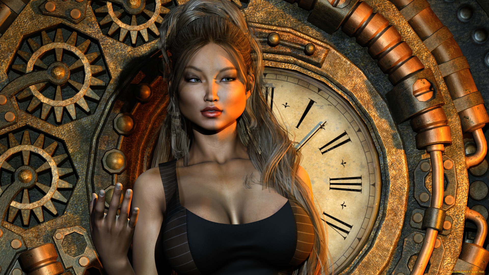 3д, графика, люди, , people, фон, взгляд, девушка