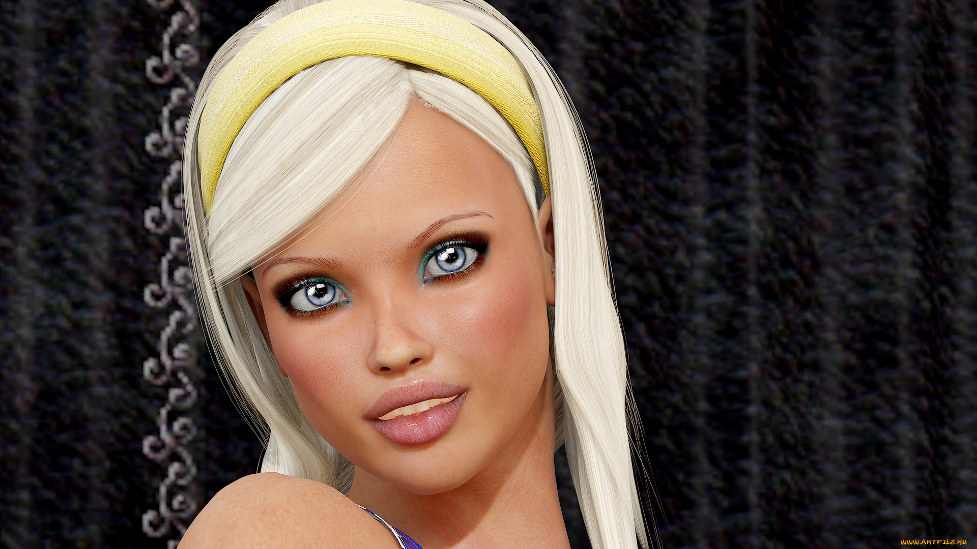 3д, графика, портрет, , portraits, девушка, фон, взгляд