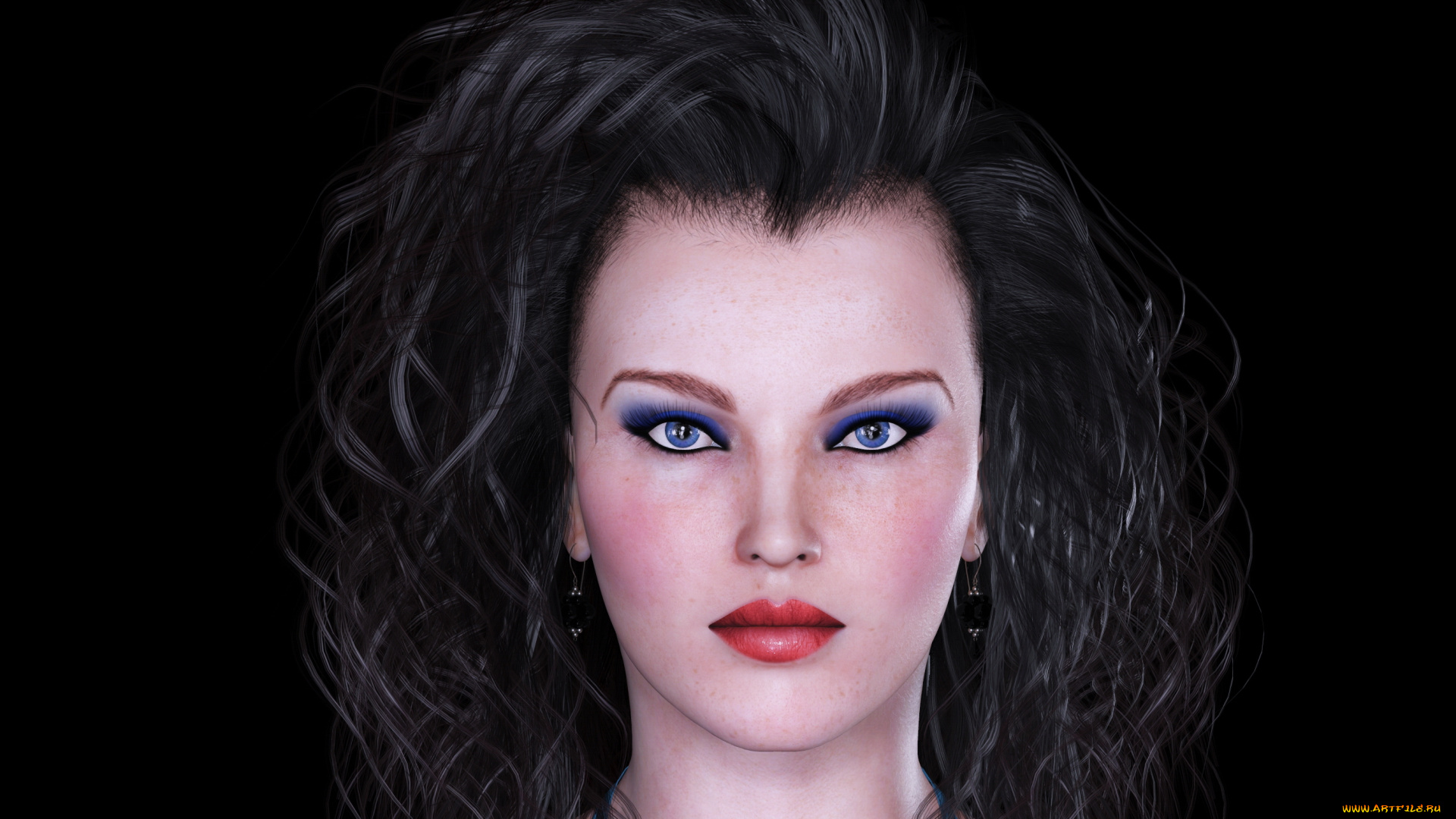 3д, графика, портрет, , portraits, фон, взгляд, девушка