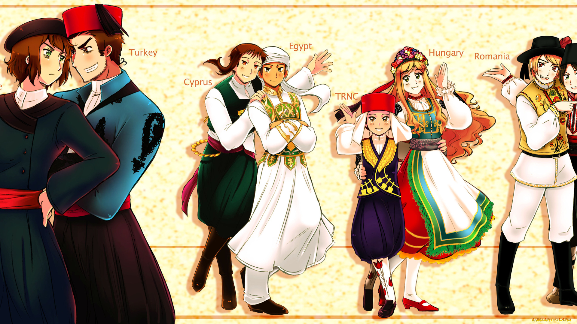 аниме, hetalia, , axis, powers, парни, фон, арт, парочки