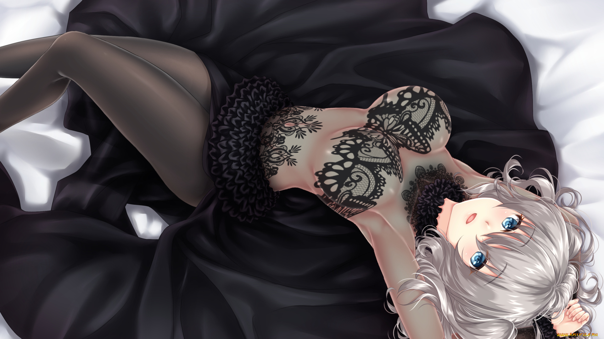 аниме, kantai, collection, девушка, фон, взгляд