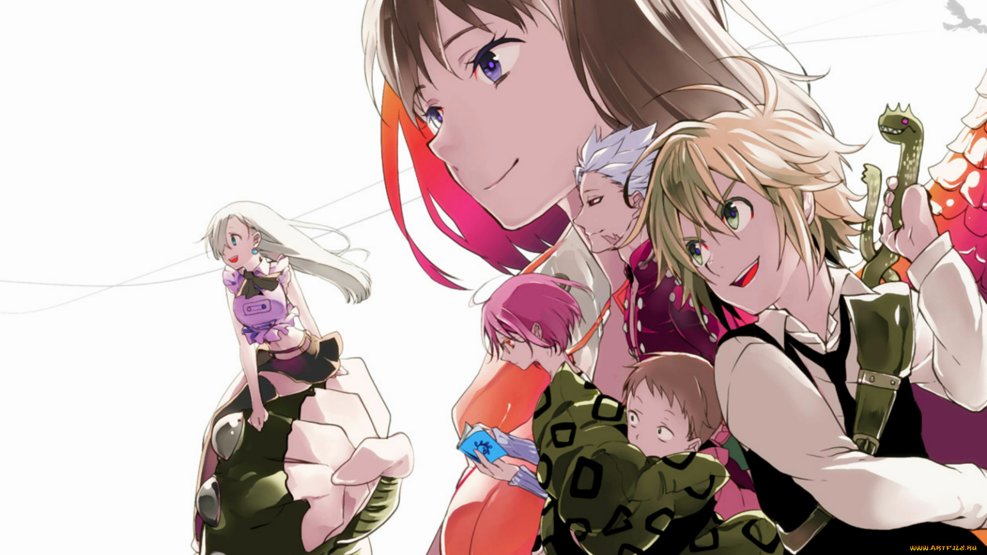 аниме, nanatsu, no, taizai, семь, смертных, грехов