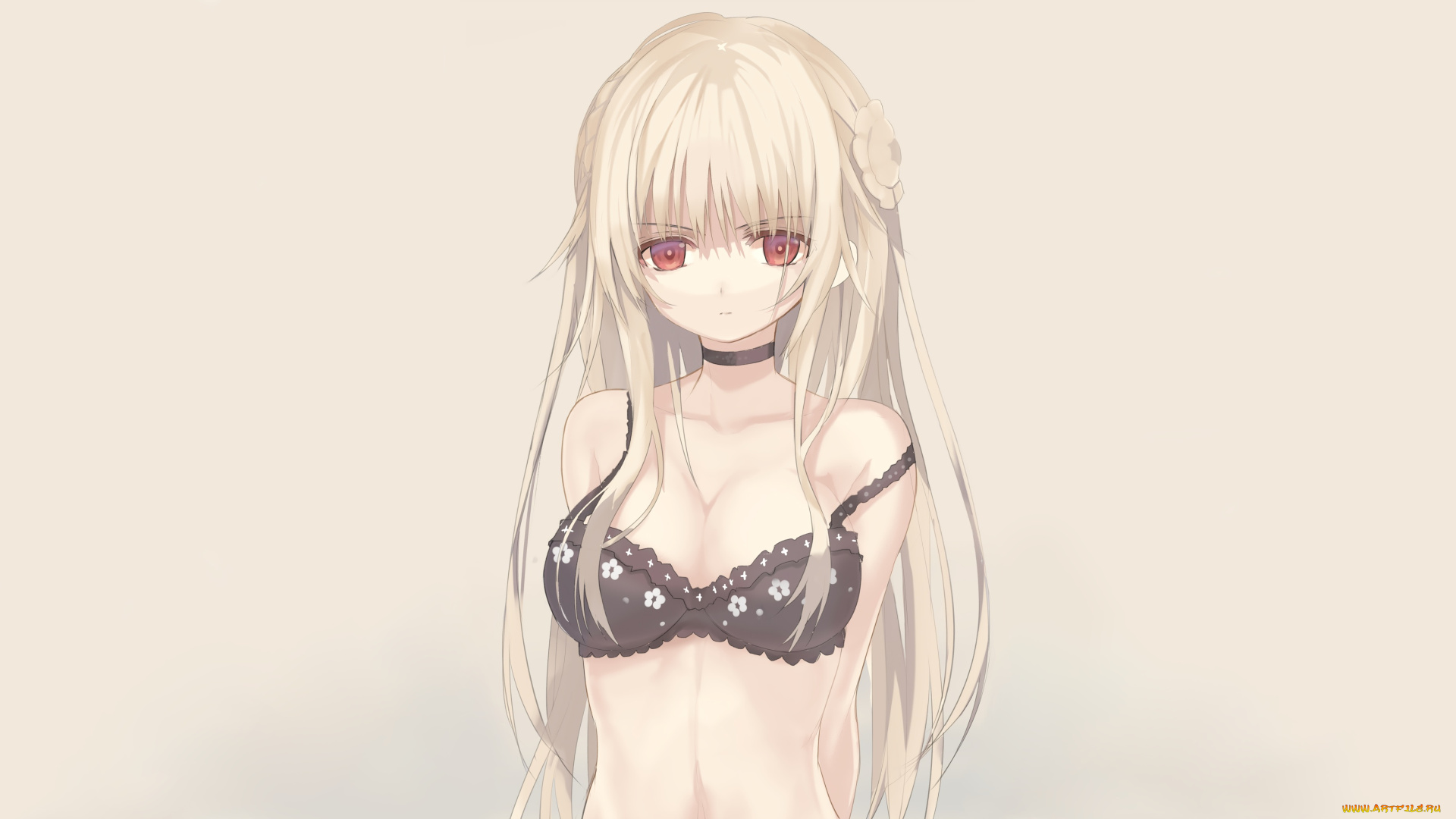 аниме, unknown, , другое, девушка, взгляд, фон