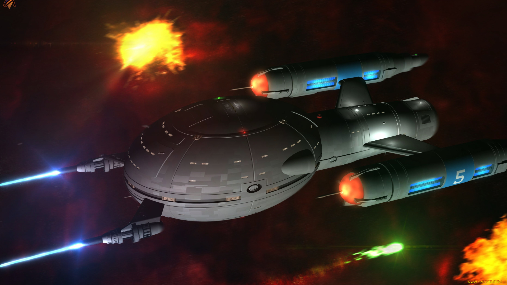 космос, арт, планета, космический, корабль, вселенная, полет