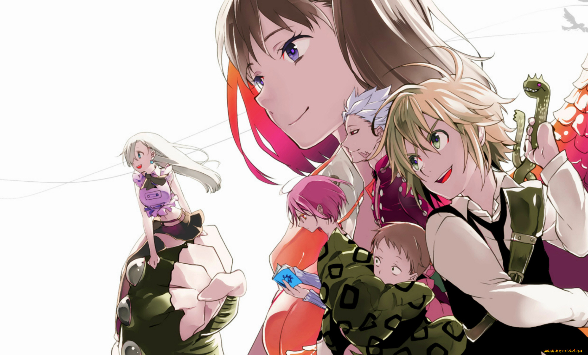 аниме, nanatsu, no, taizai, семь, смертных, грехов