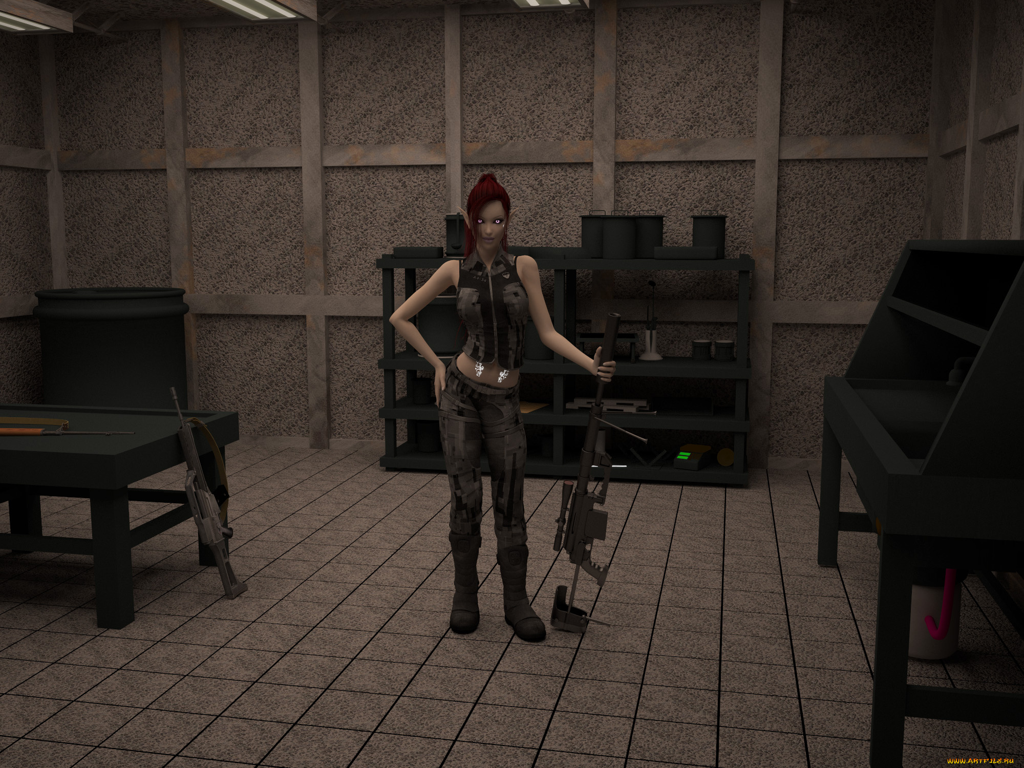 3д, графика, эльфы, , elves, эльфийка, фон, взгляд