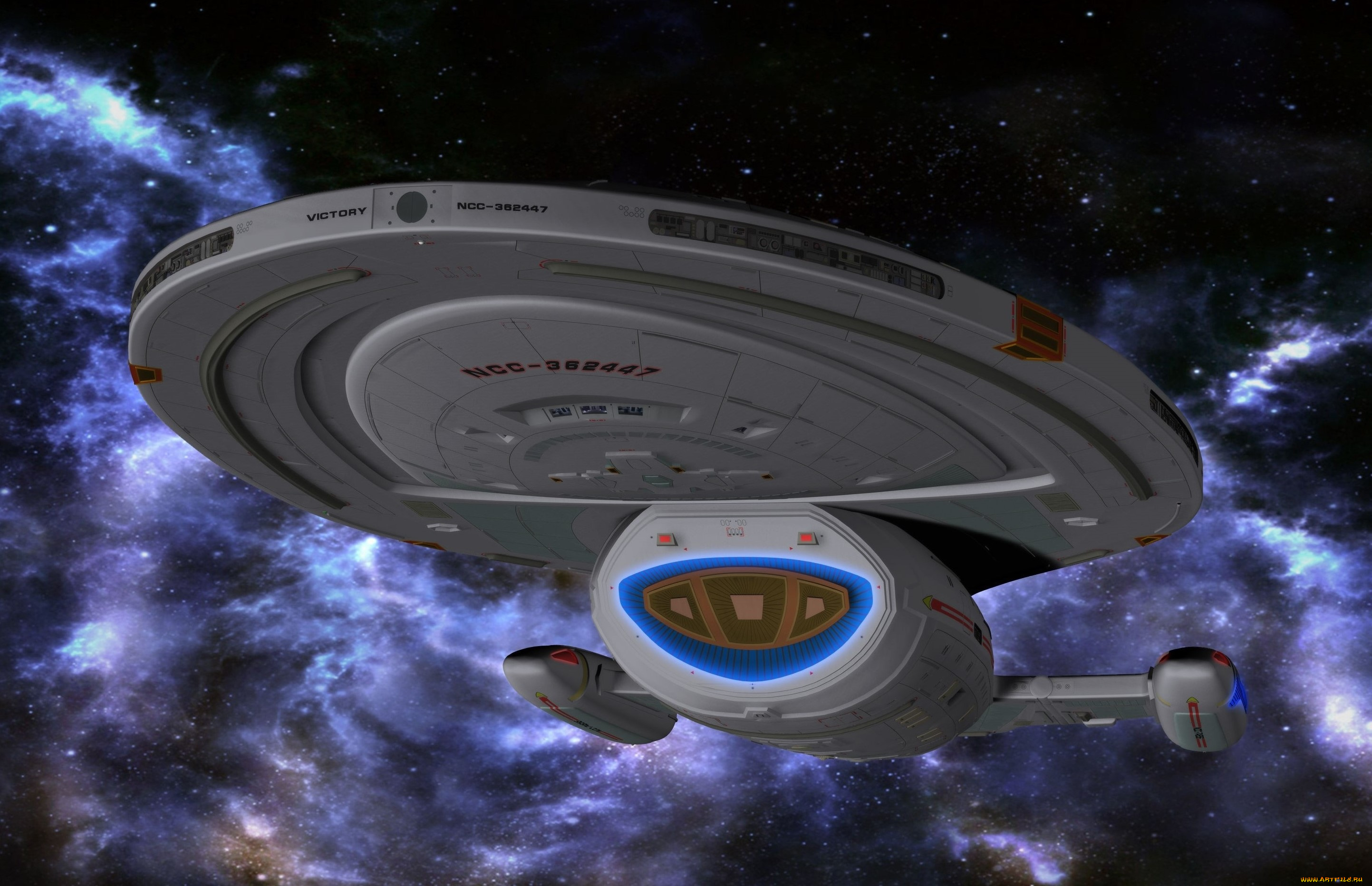 космос, арт, вселенная, полет, космический, корабль