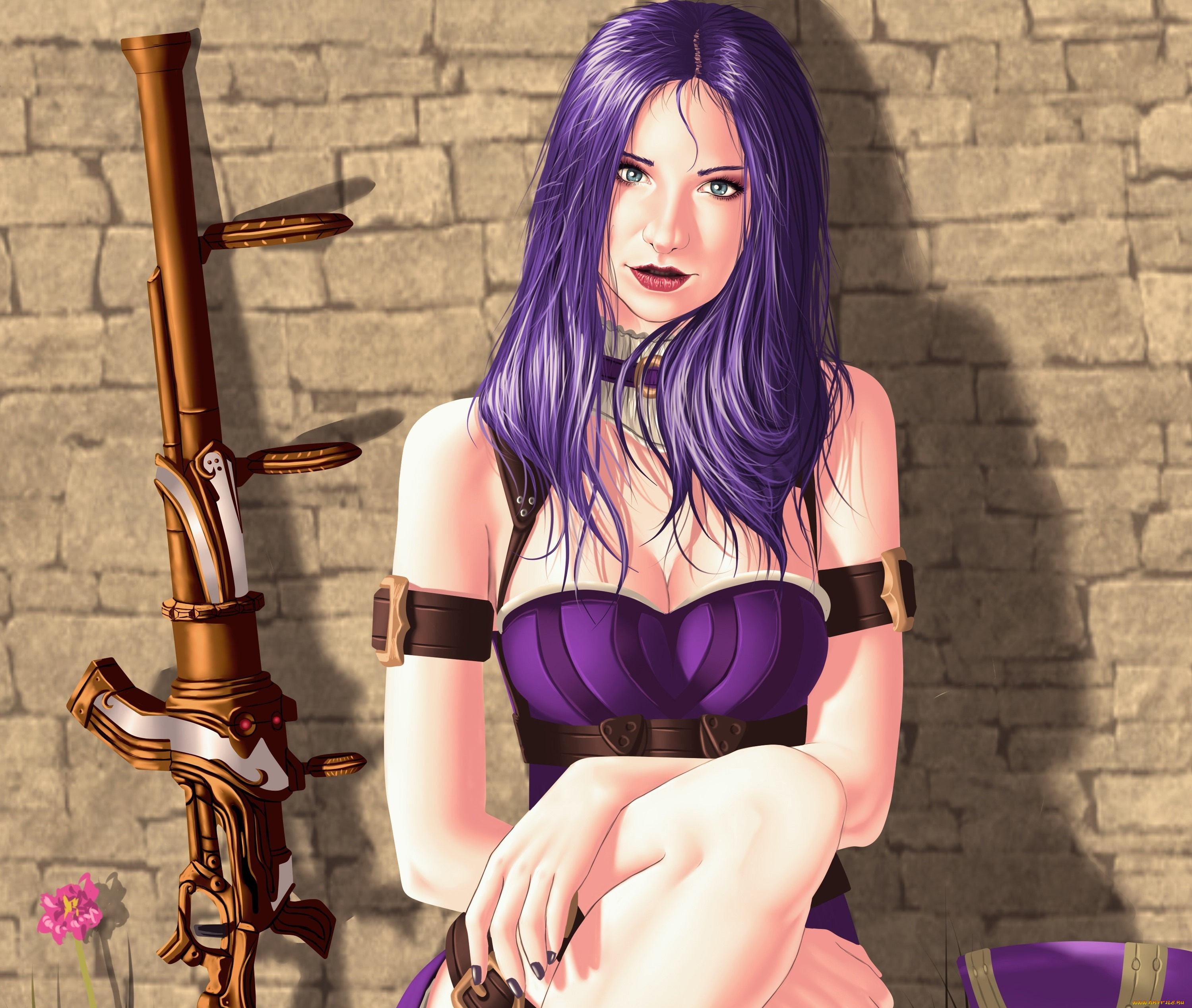 векторная, графика, девушки, , girls, фон, взгляд, девушка