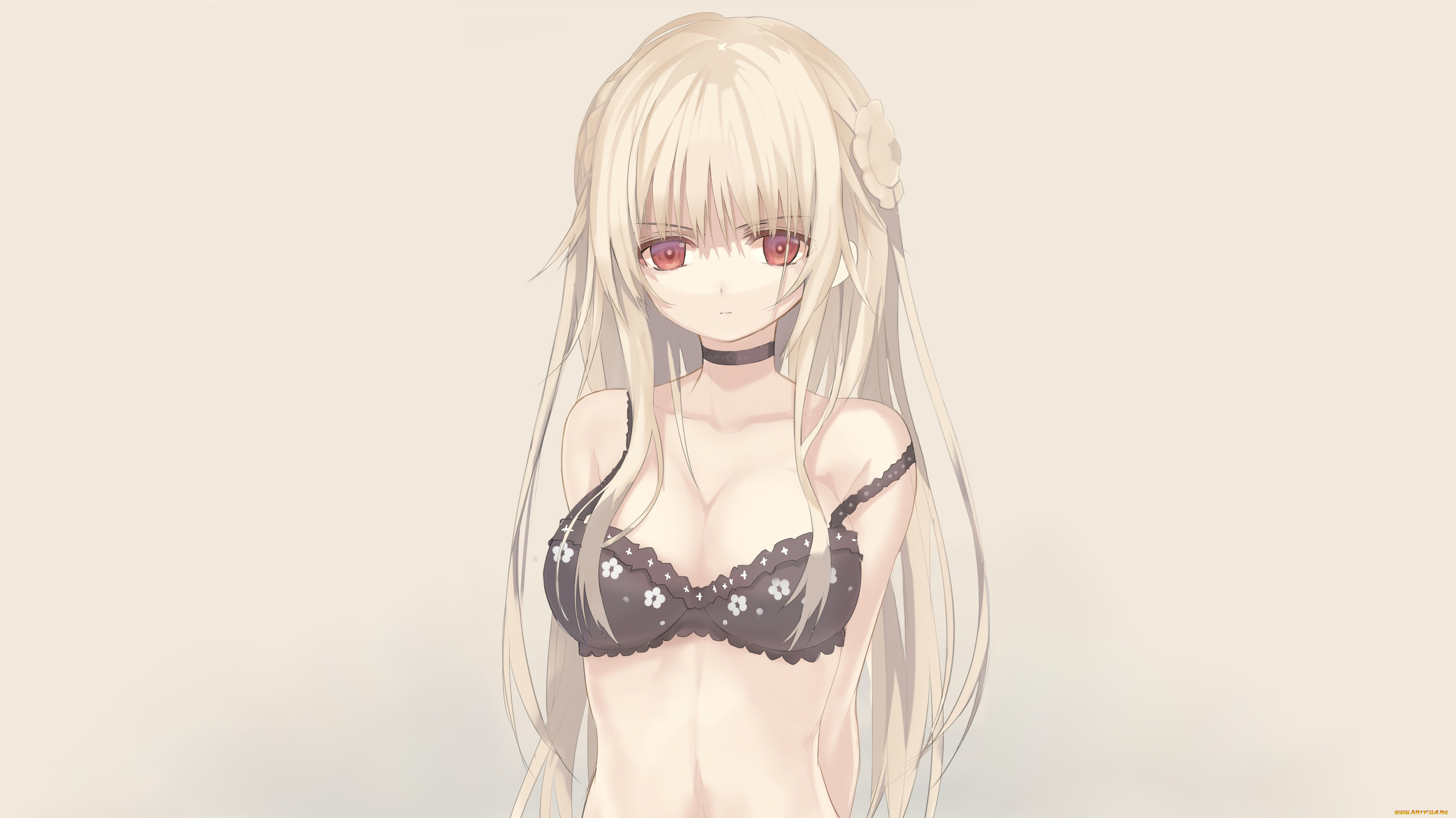 аниме, unknown, , другое, девушка, взгляд, фон