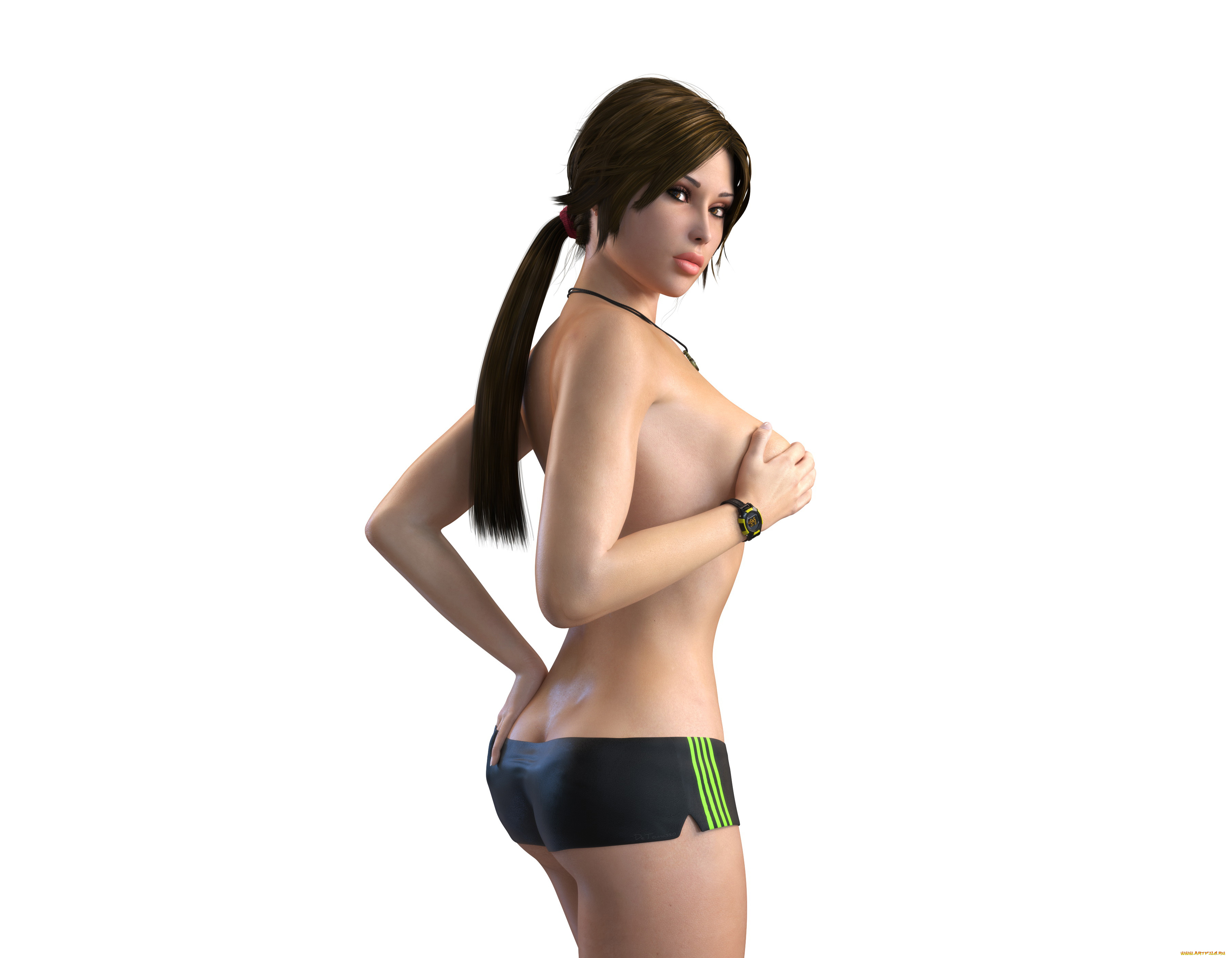 3д, графика, люди, , people, девушка, фон, взгляд, lara