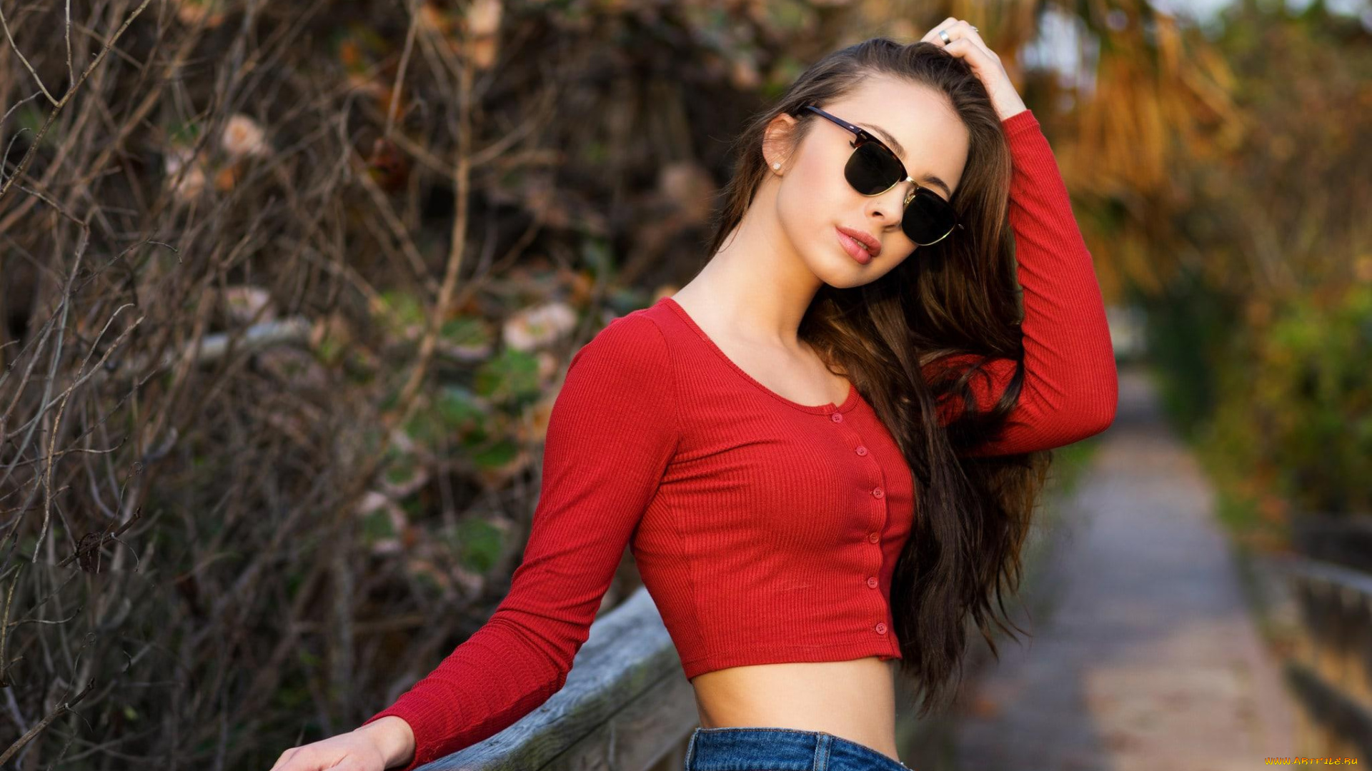 девушки, -unsort, , брюнетки, темноволосые, топ, theresa, шатенка, перила, очки, джинсы, солнцезащитные, очки, открытый, рот, джинсовая, ткань, руки, в, волосах, кристофер, рэнкин, тереза, грант, красный, женщины, в, очках, свитер, стоя, christopher, rankin, theresa, grant