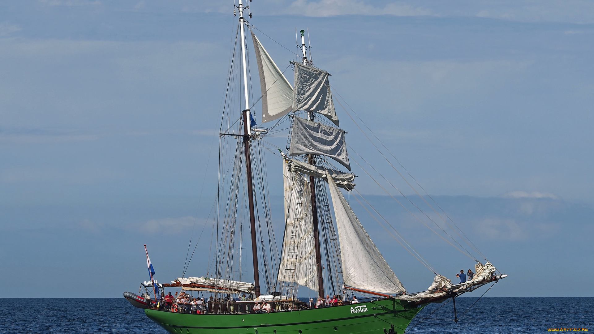 корабли, парусники, паруса, мачты