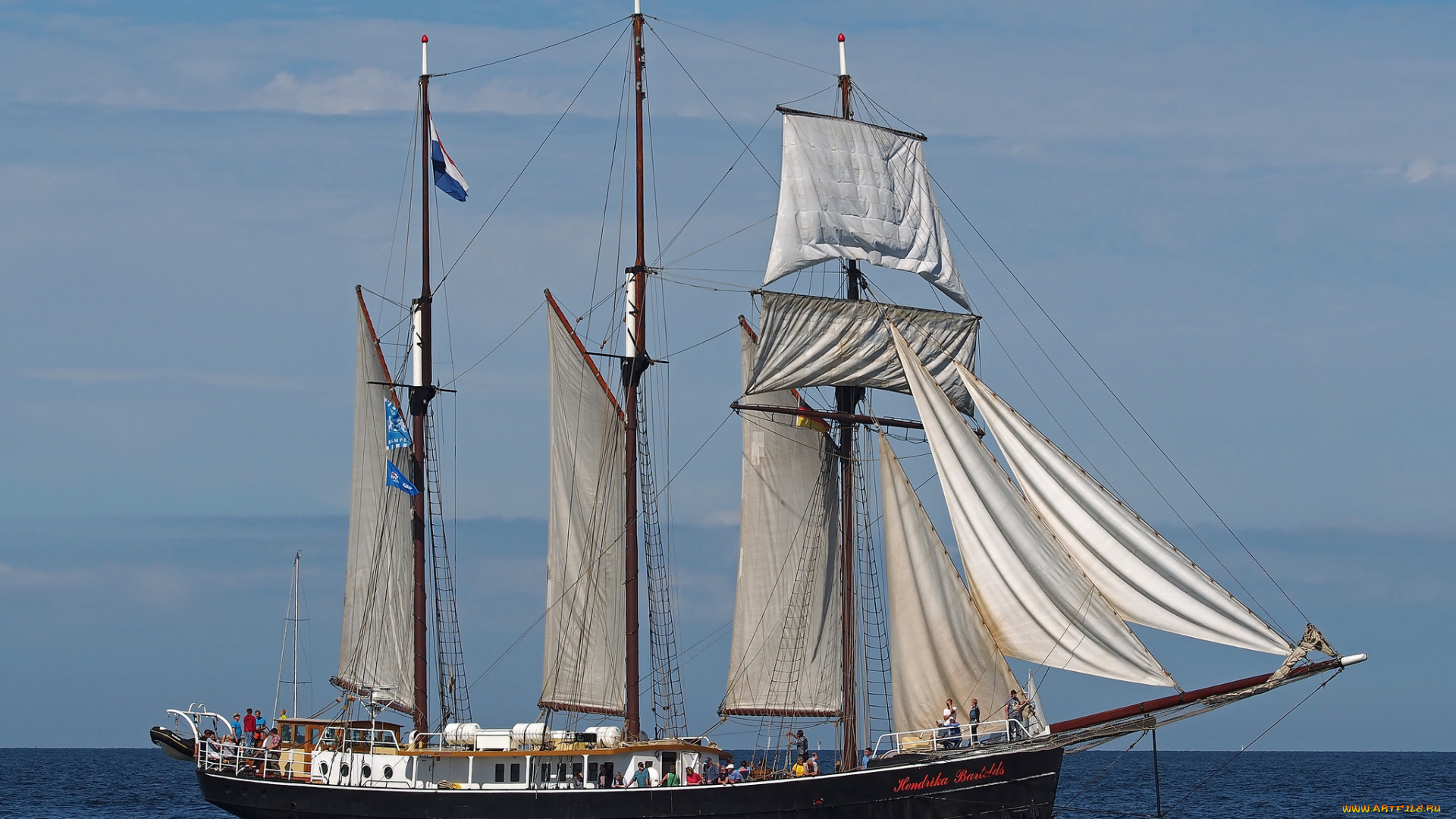 корабли, парусники, паруса, мачты