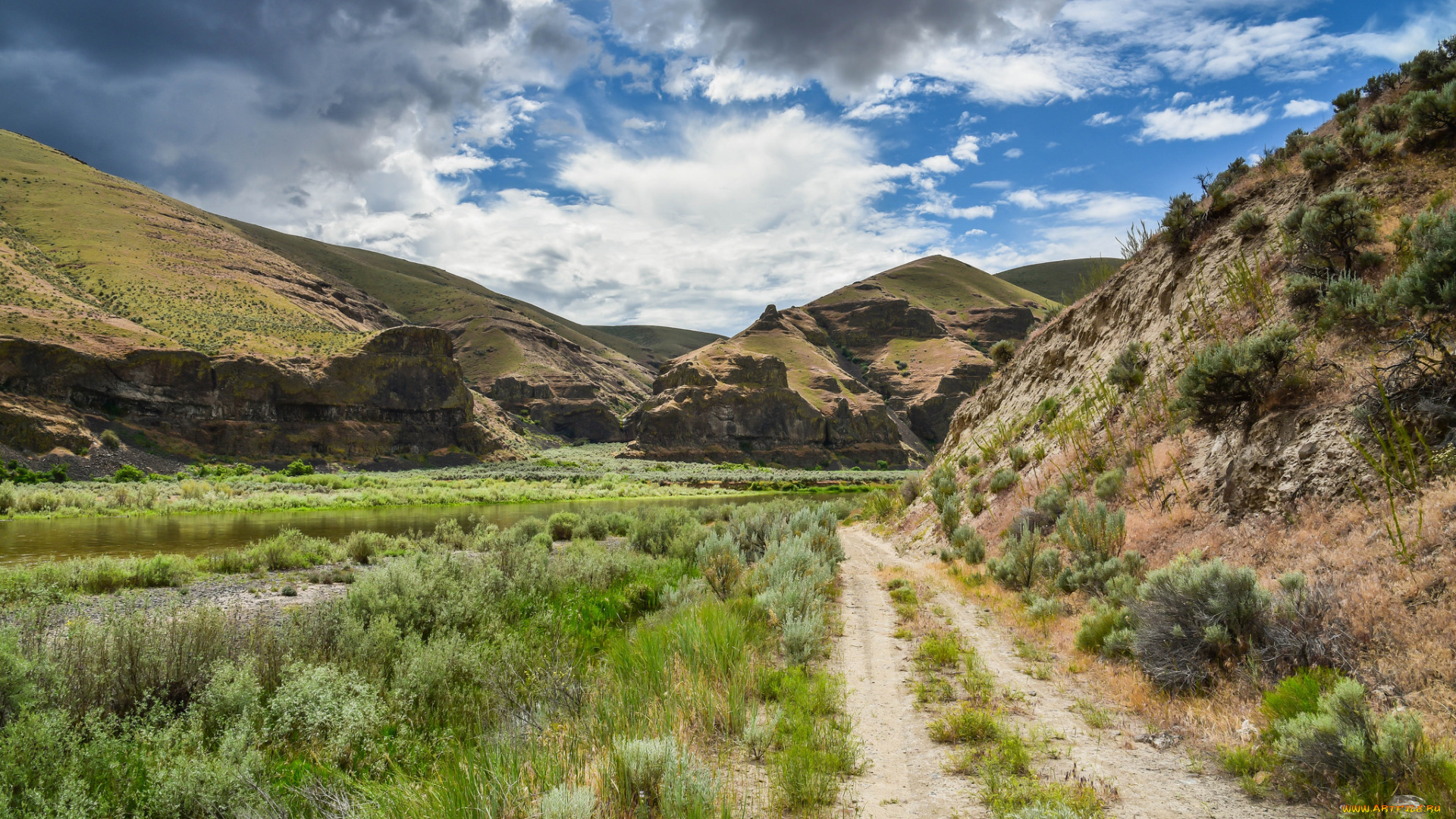 природа, дороги, простор