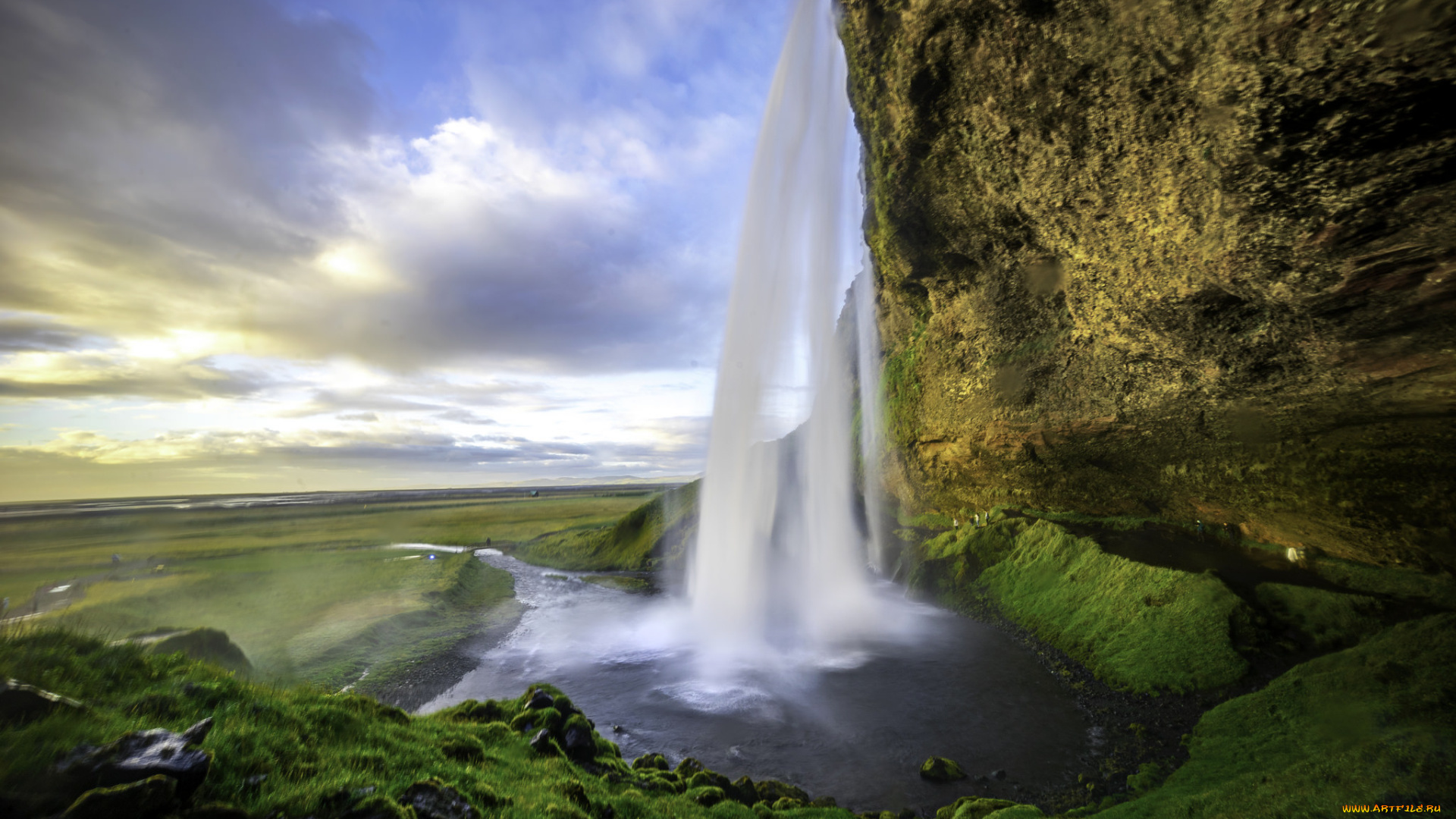 природа, водопады, простор